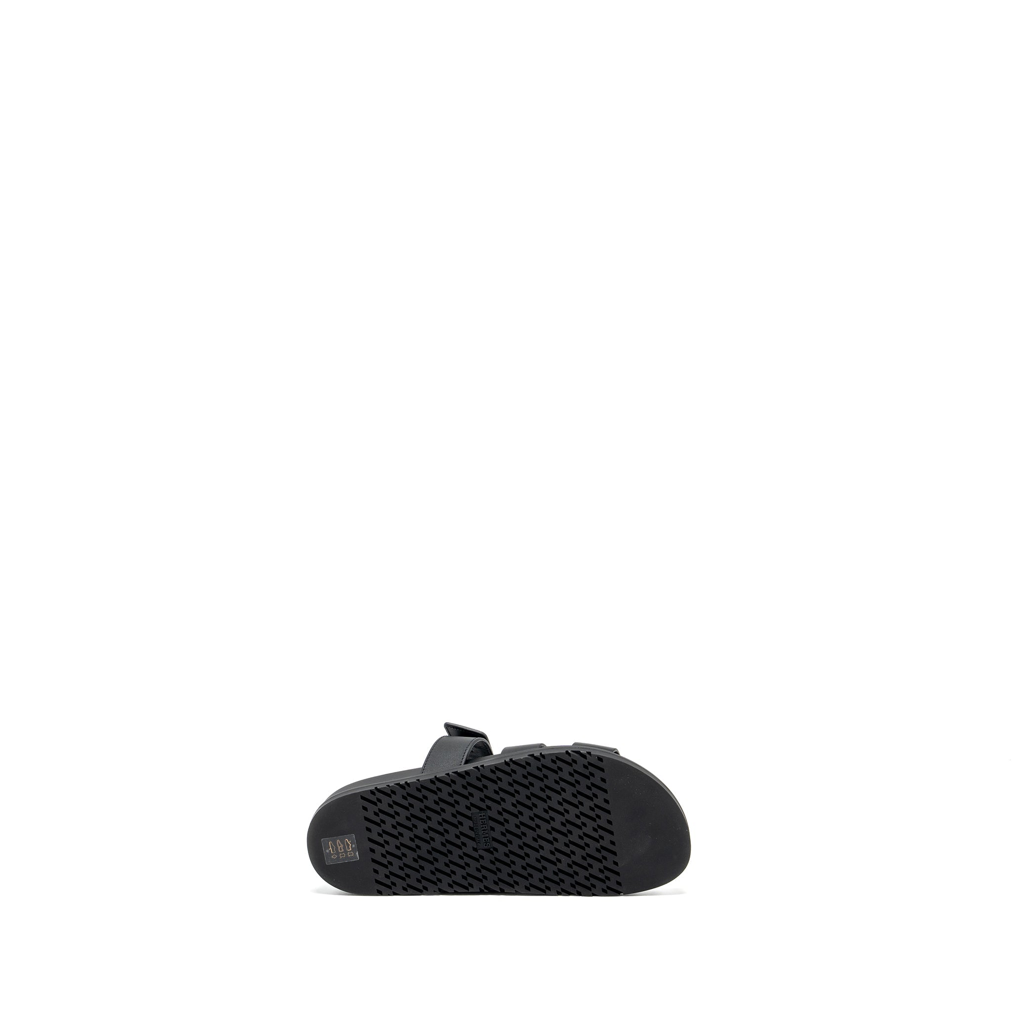 HERMES CHYPRE SANDALS BLACK