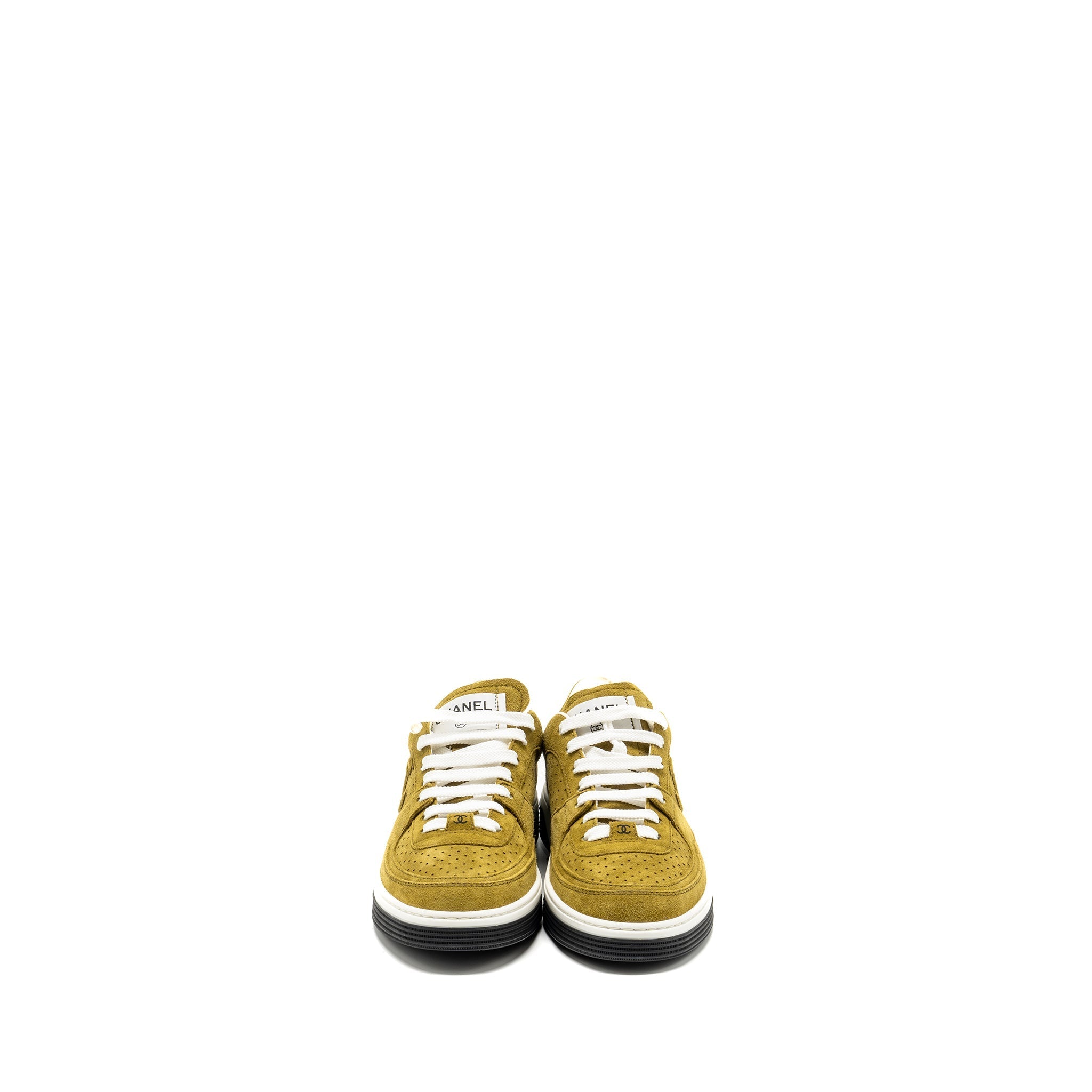 CHANEL 23A SNEAKERS SUEDE GREEN