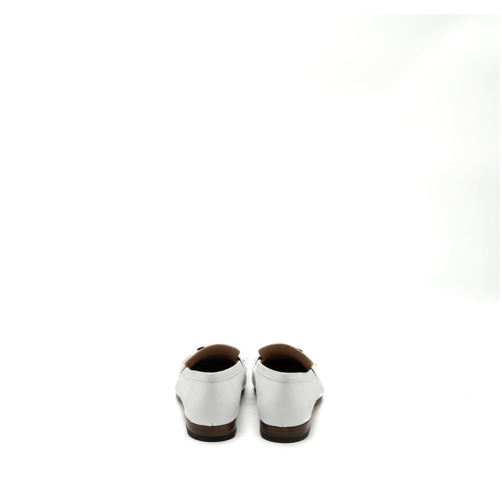 HERMES MOCASSINS ROYAL CALFSKIN WHITE/MULTICOLOUR SHW