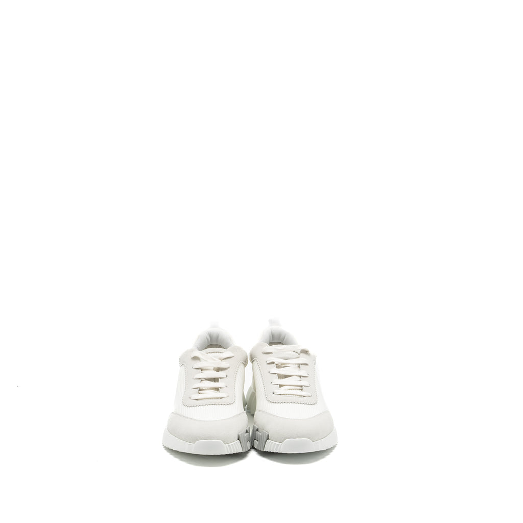HERMES HOMME BOUNCING SNEAKER MESH/VELOURS WHITE