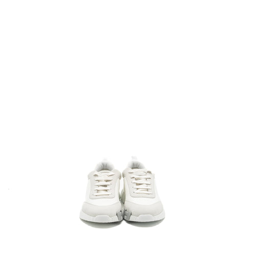 HERMES HOMME BOUNCING SNEAKER MESH/VELOURS WHITE