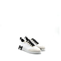 HERMES FEMME BOUNCING SNEAKER CHEVRE GRAINEE/VELOURS BLACK/WHITE