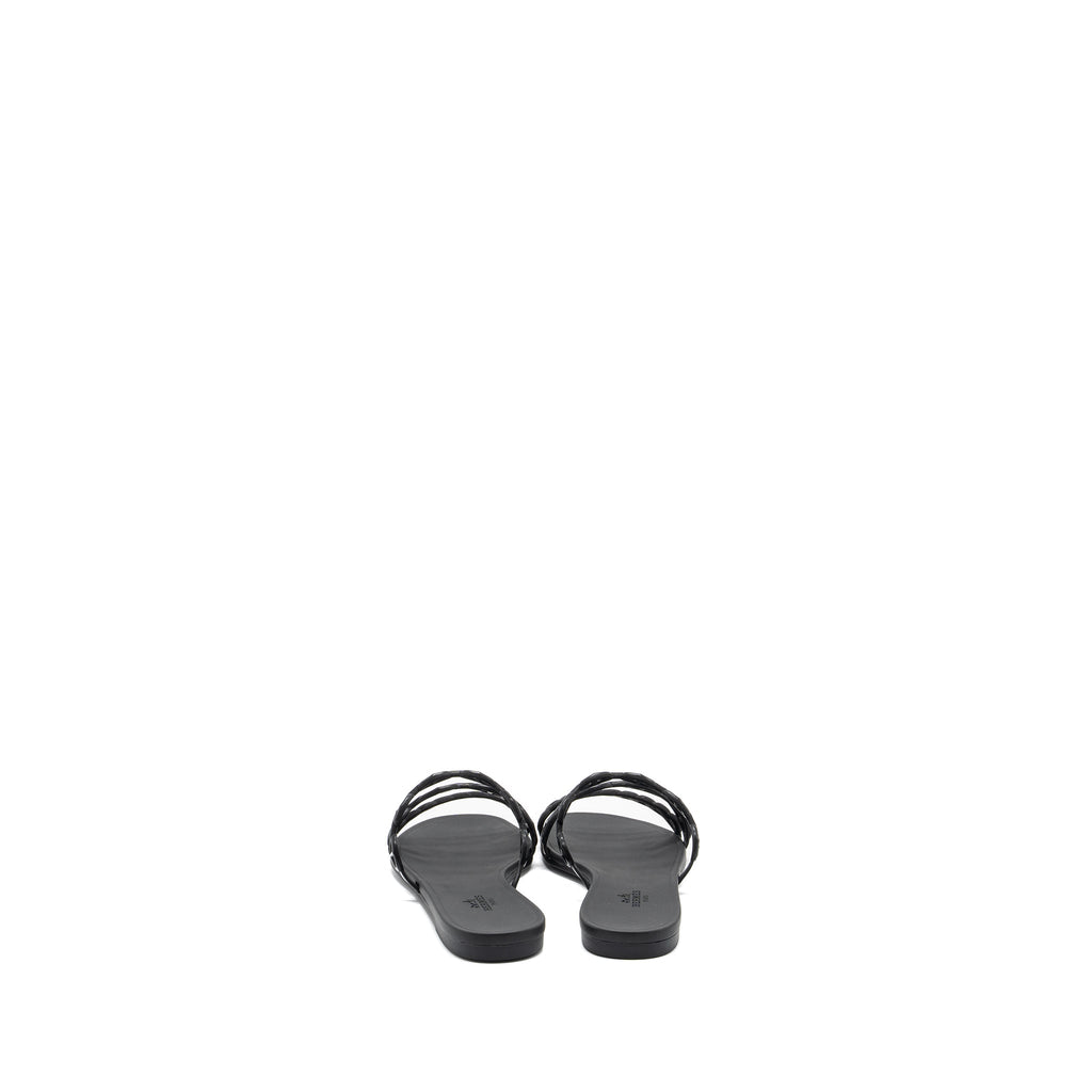 HERMES CHAINE D’ANCRE RIVAGE SANDALS BLACK