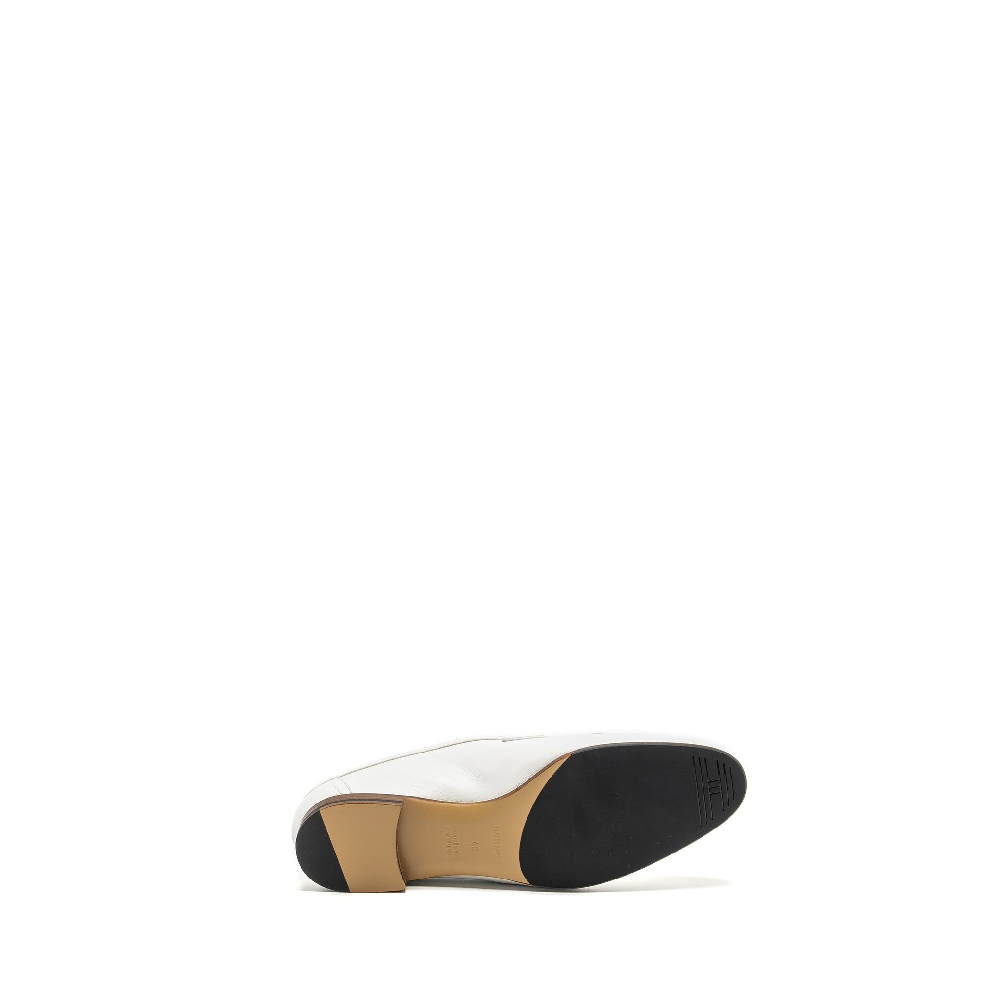 HERMES MOCCASIN ROYAL LOAFER WHITE RGHW