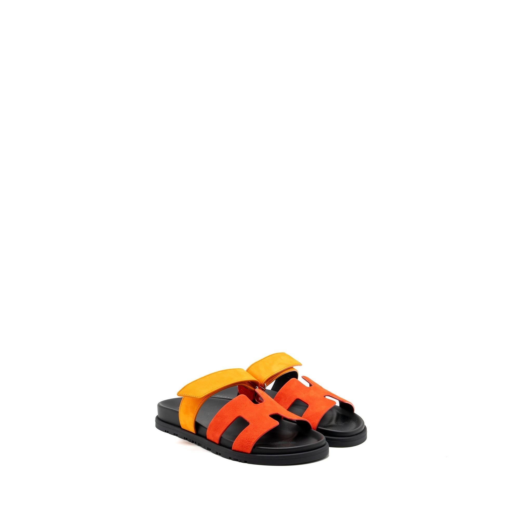 HERMES CHYPRE SANDAL SUEDE MULTICOLOUR