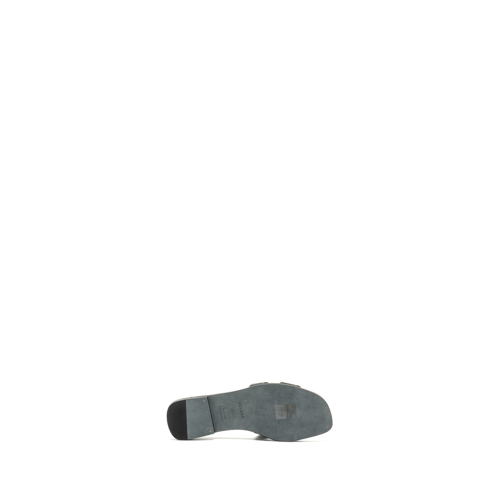 HERMES ORAN SANDAL BLACK