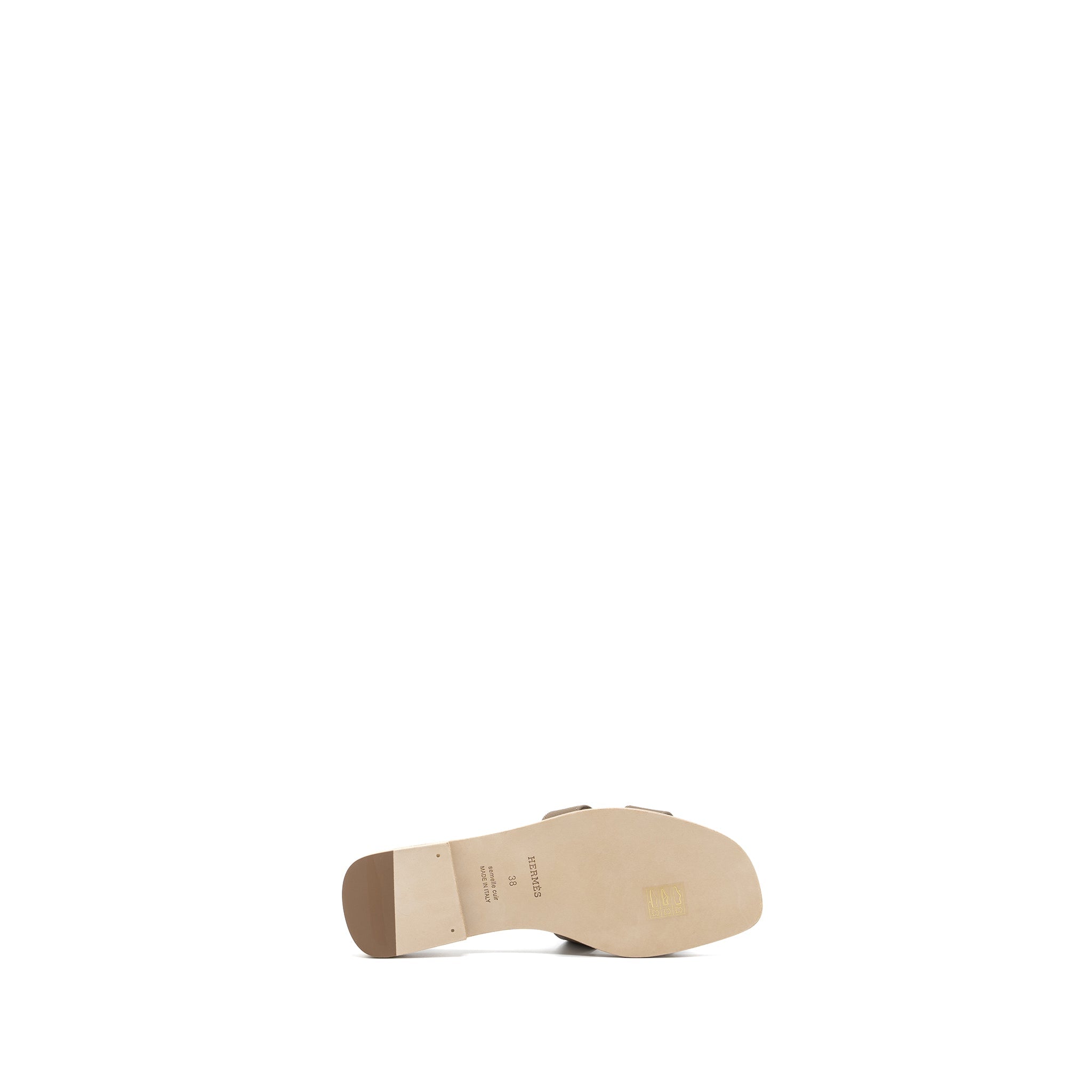 HERMES ORAN SANDAL EPSOM ETOUPE