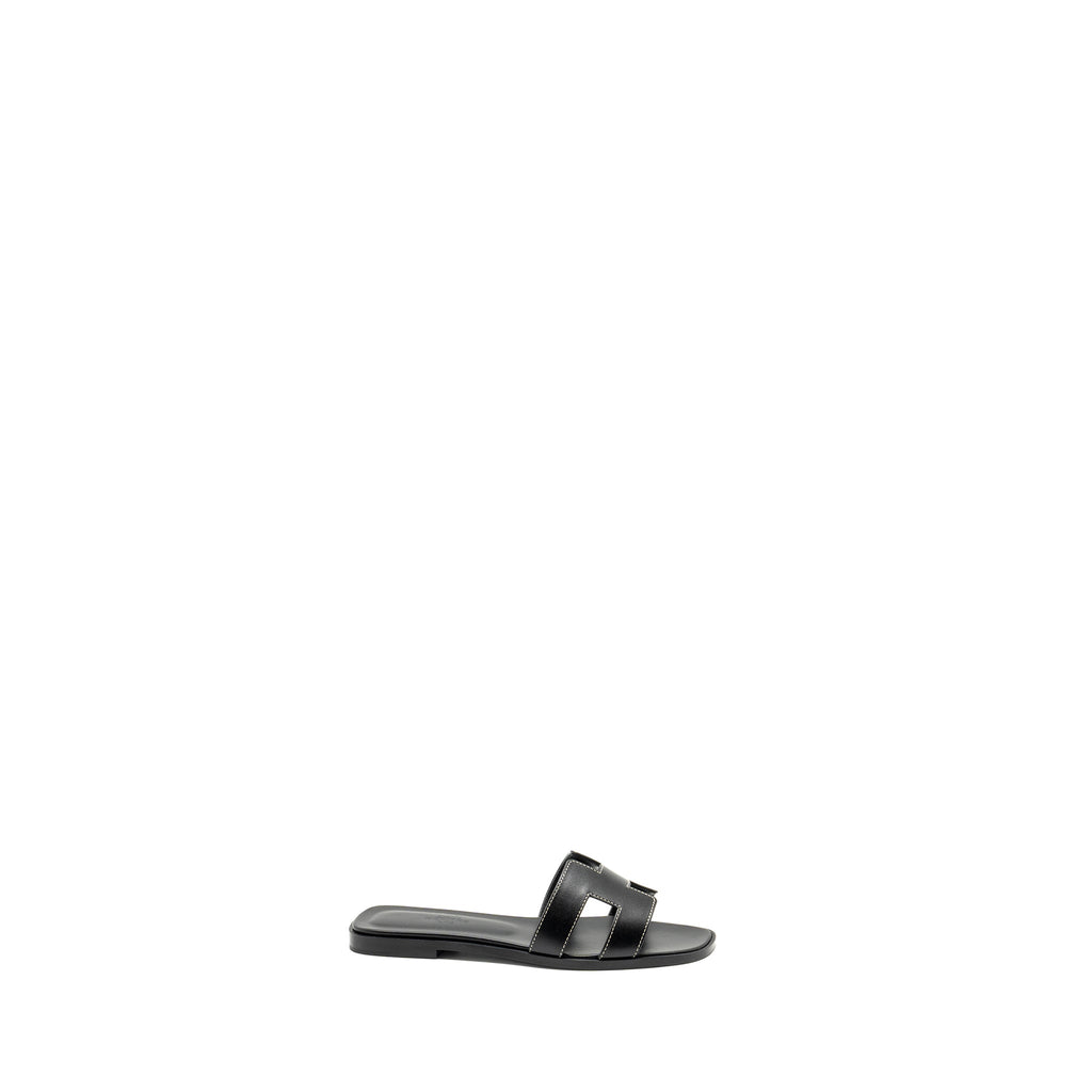 HERMES ORAN SANDAL BLACK