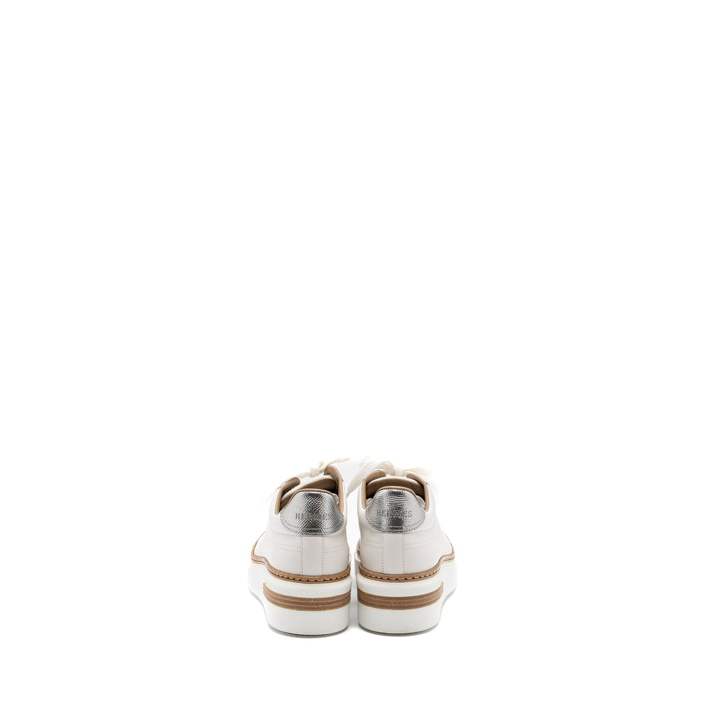 HERMES FEMME POLO SNEAKERS WHITE/ ARGENT