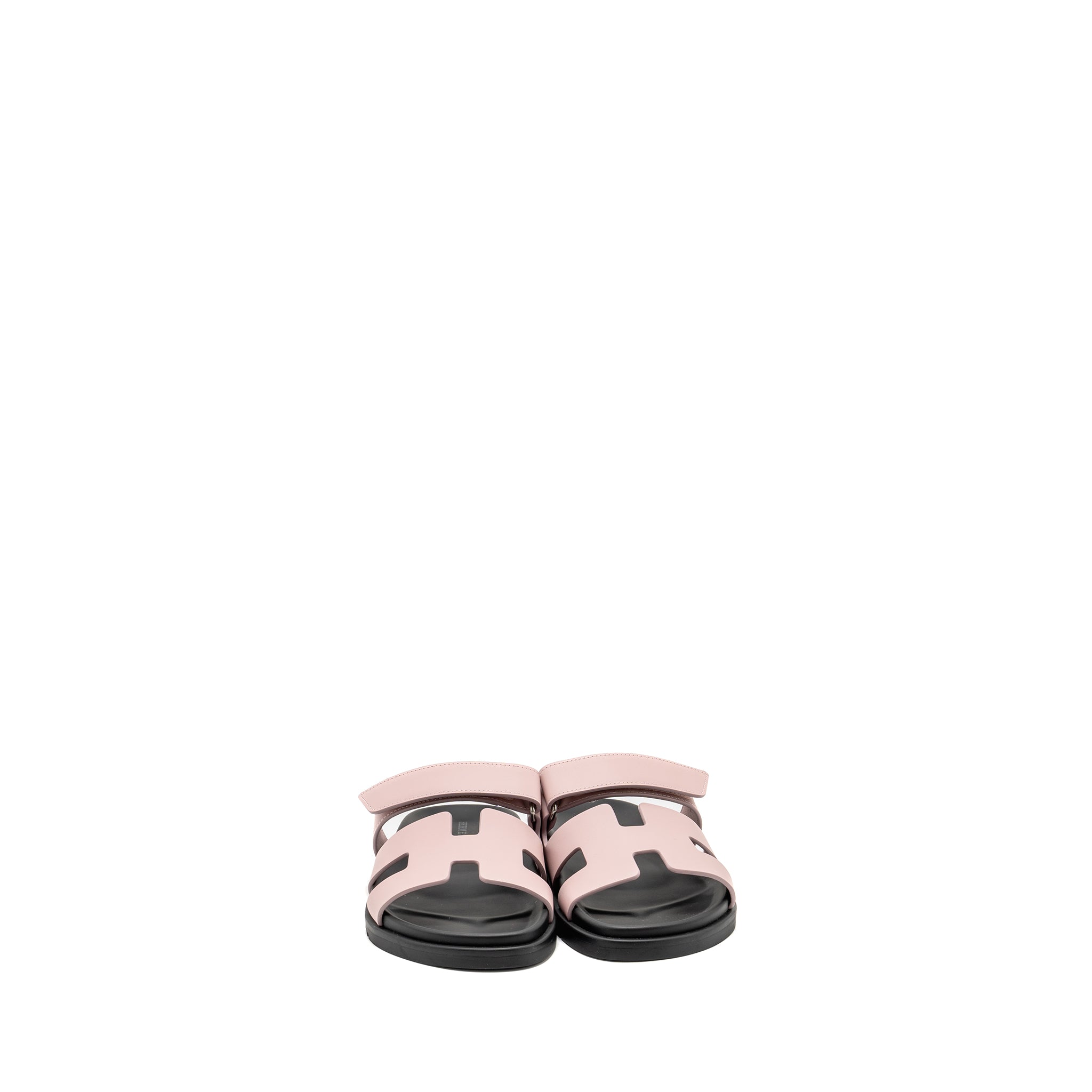 HERMES CHYPRE SANDALS CALFSKIN ROSE CANCAN