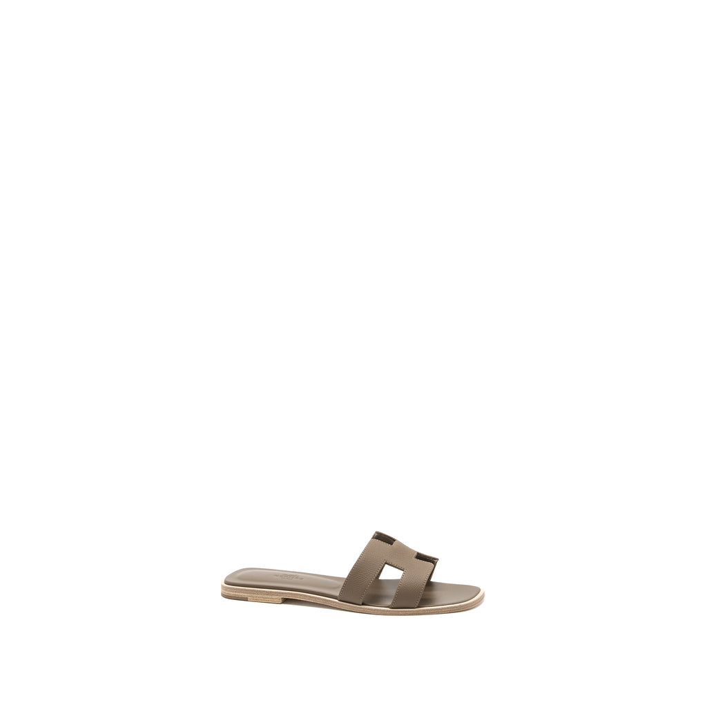 HERMES ORAN SANDAL EPSOM ETOUPE