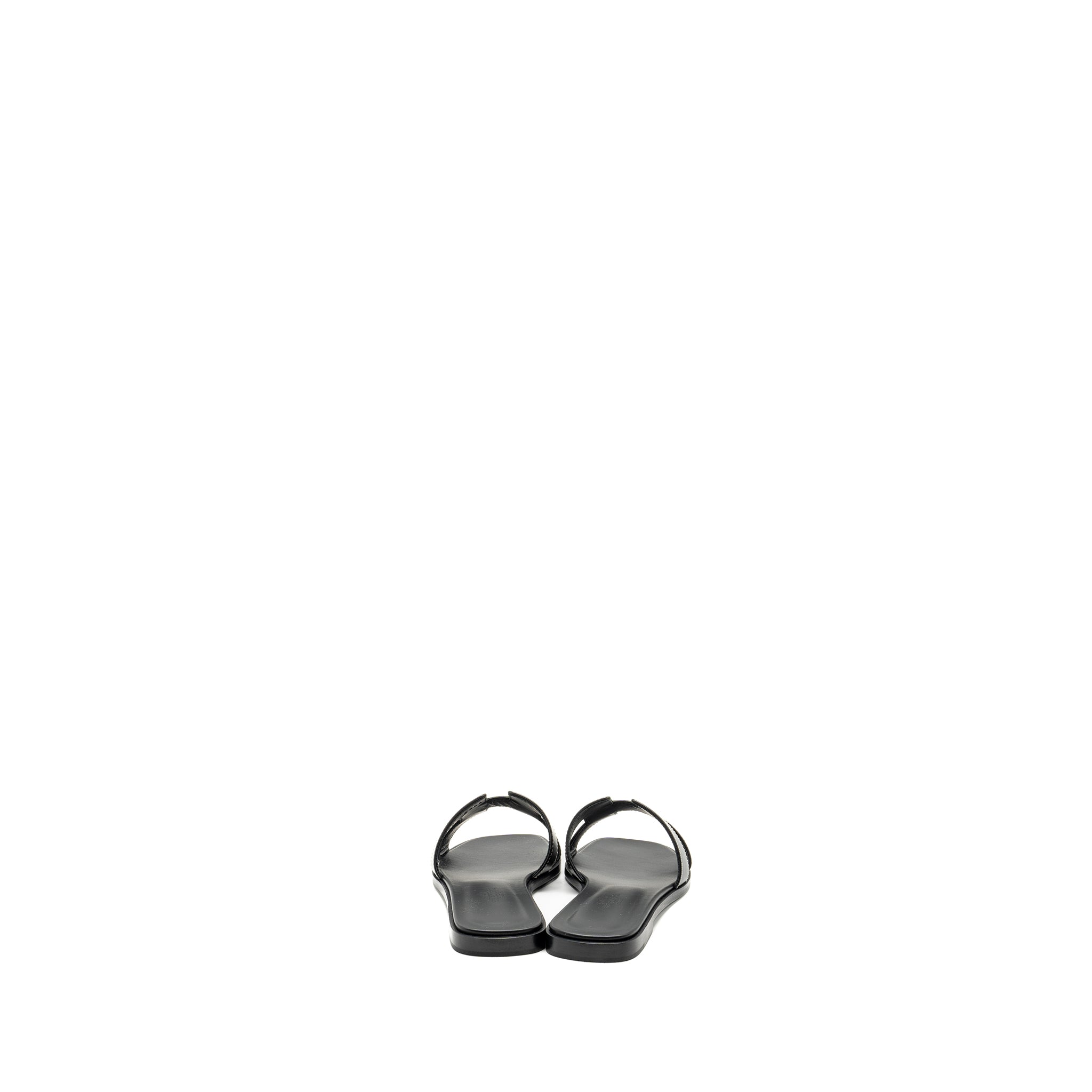 HERMES ORAN SANDAL BLACK