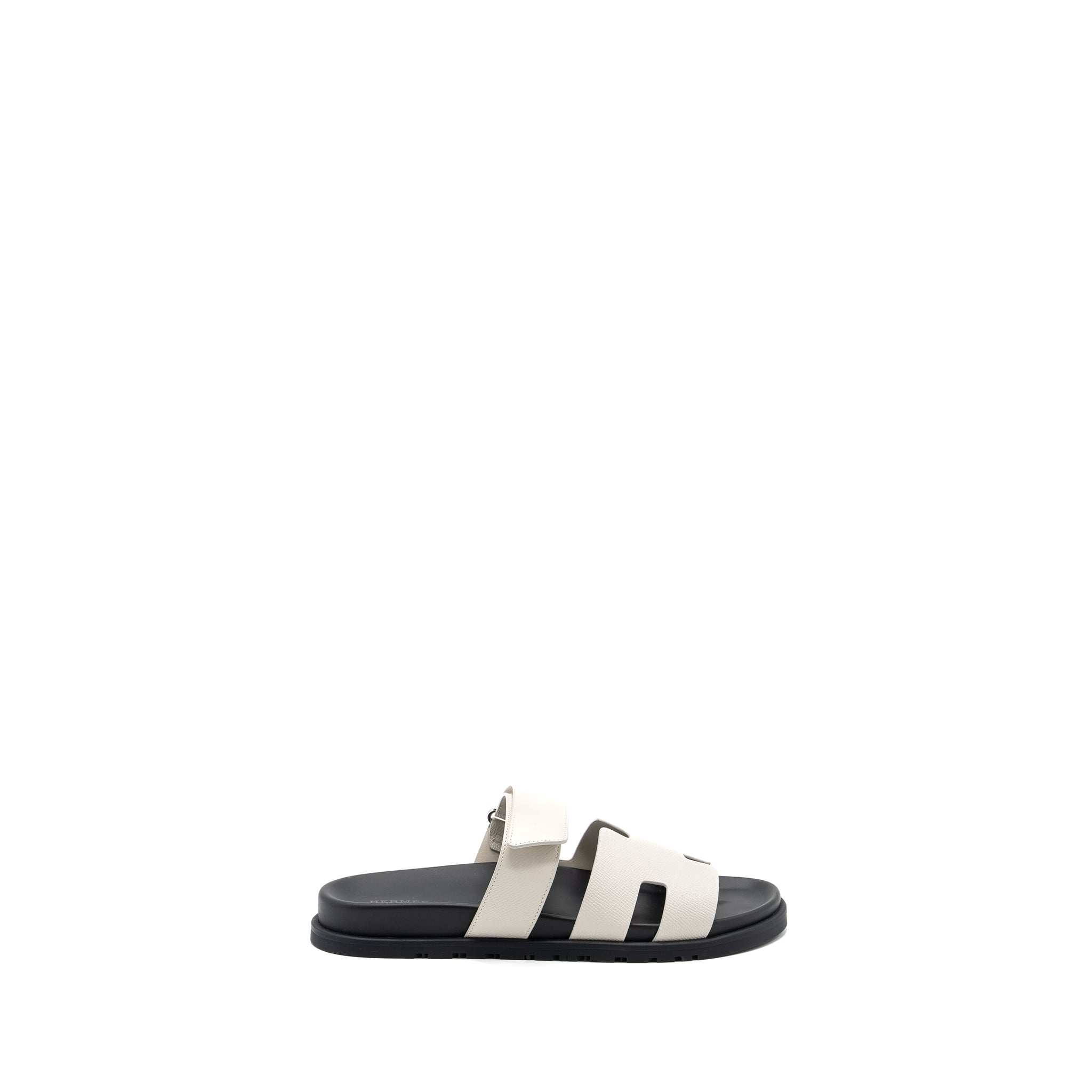 HERMES CHYPRE SANDALS EPSOM BEIGE GLAISE