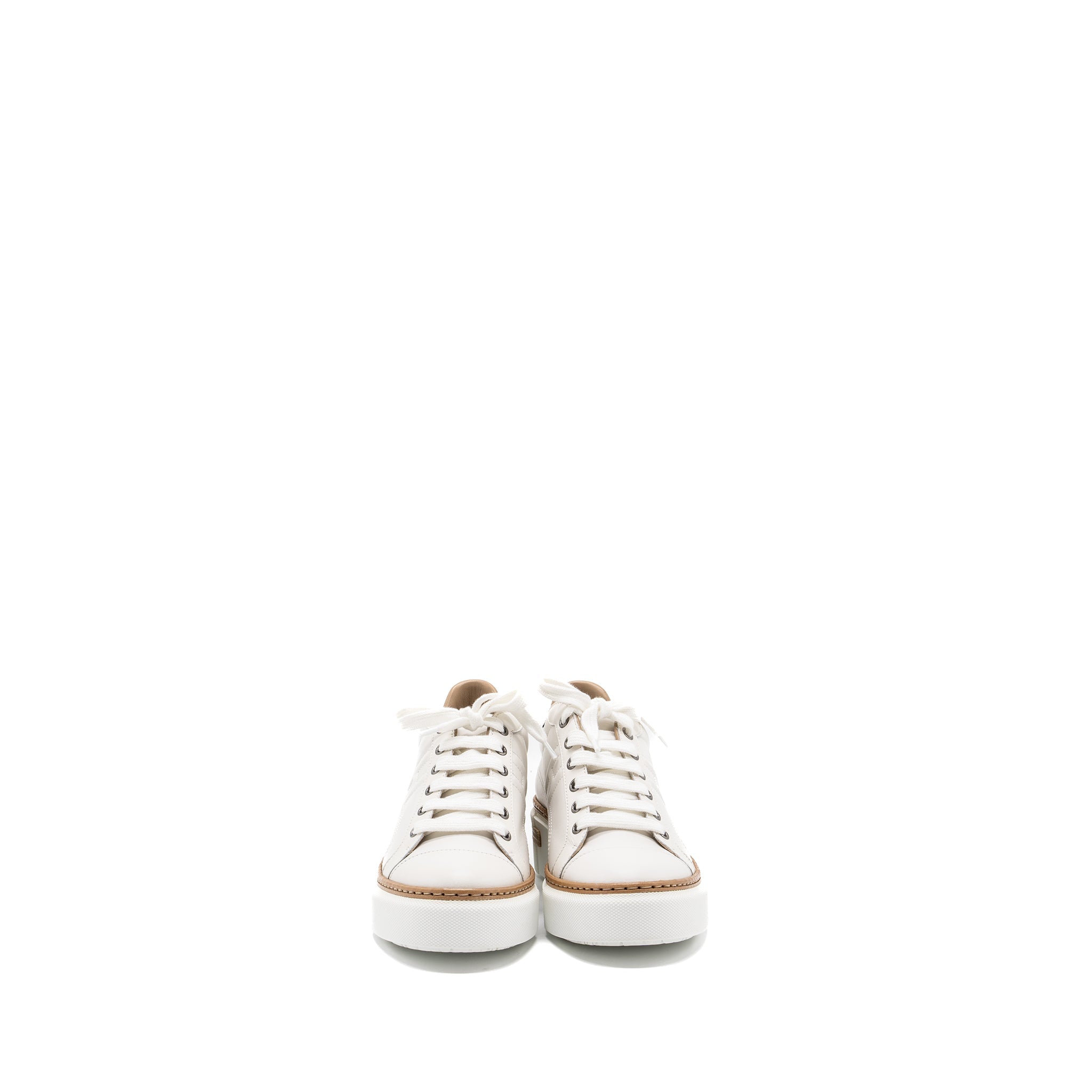 HERMES FEMME POLO SNEAKERS WHITE/ ARGENT