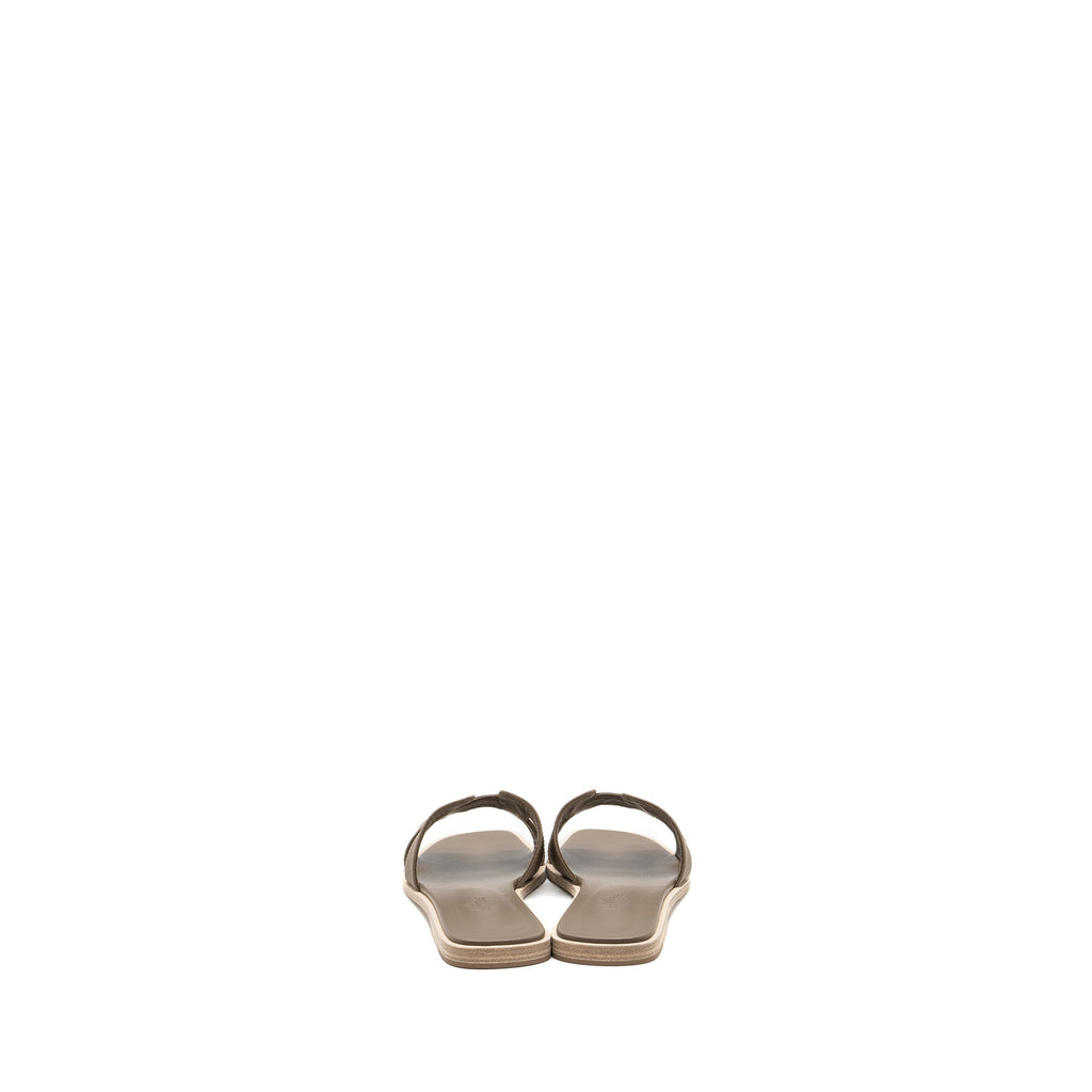 HERMES ORAN SANDAL EPSOM ETOUPE