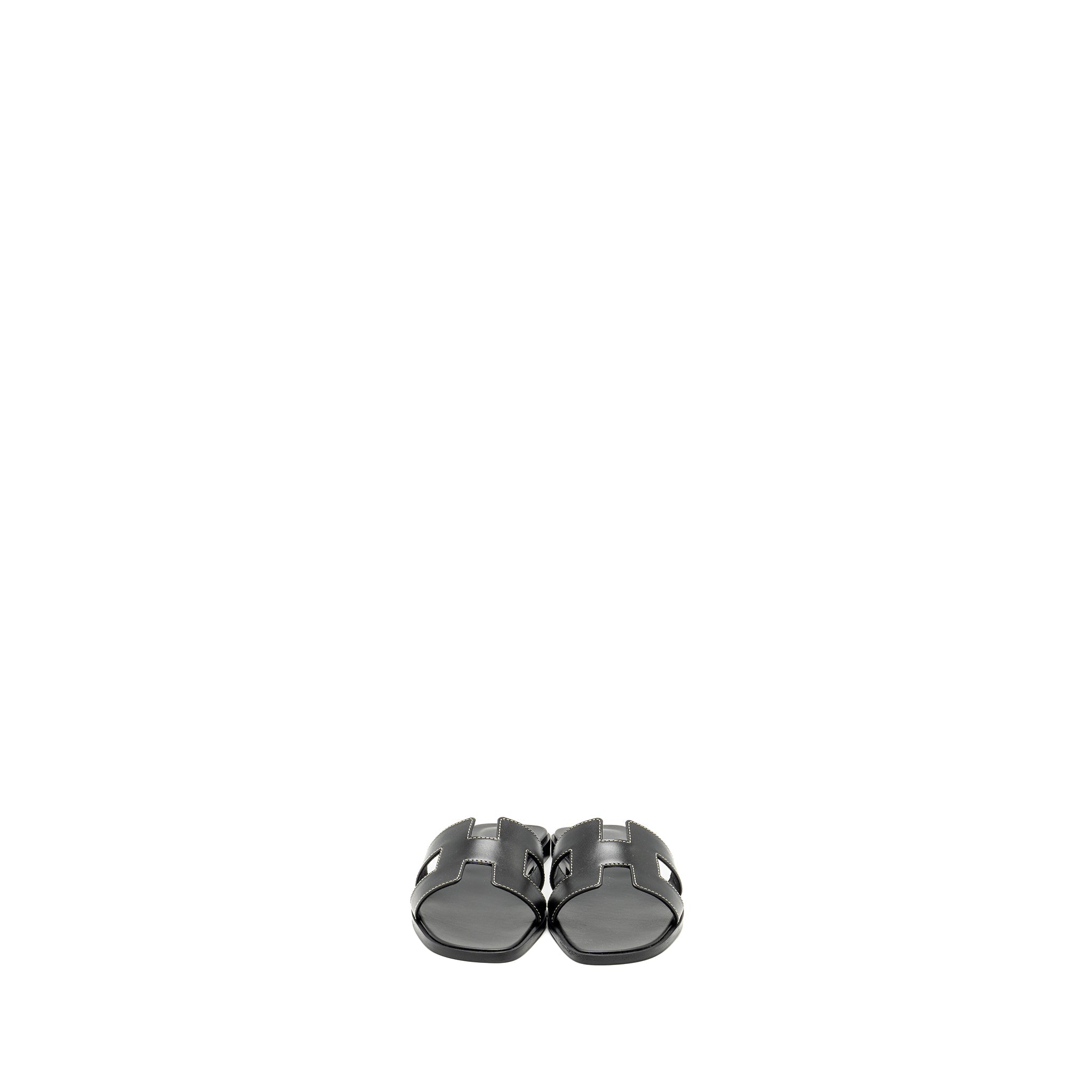 HERMES ORAN SANDAL BLACK