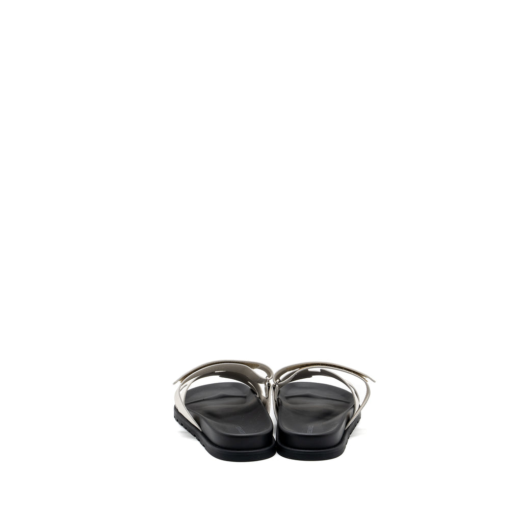 HERMES CHYPRE SANDALS EPSOM BEIGE GLAISE