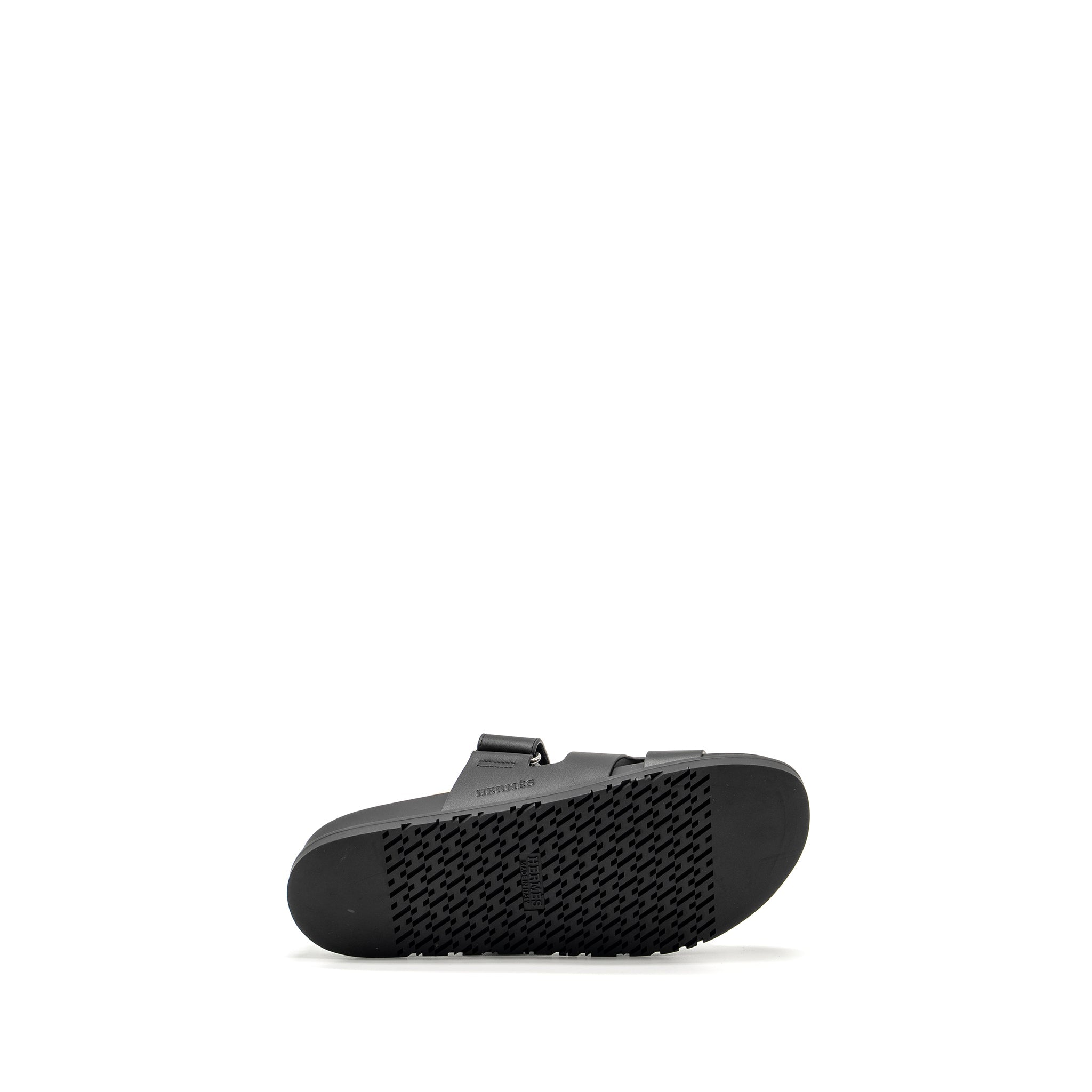 HERMES HOMME CHYPRE SANDALS BLACK