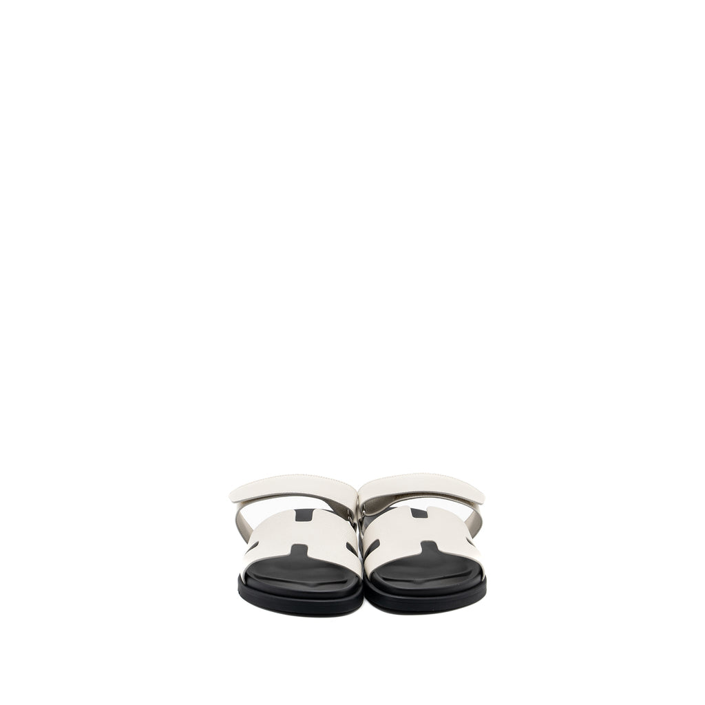 HERMES CHYPRE SANDALS EPSOM BEIGE GLAISE