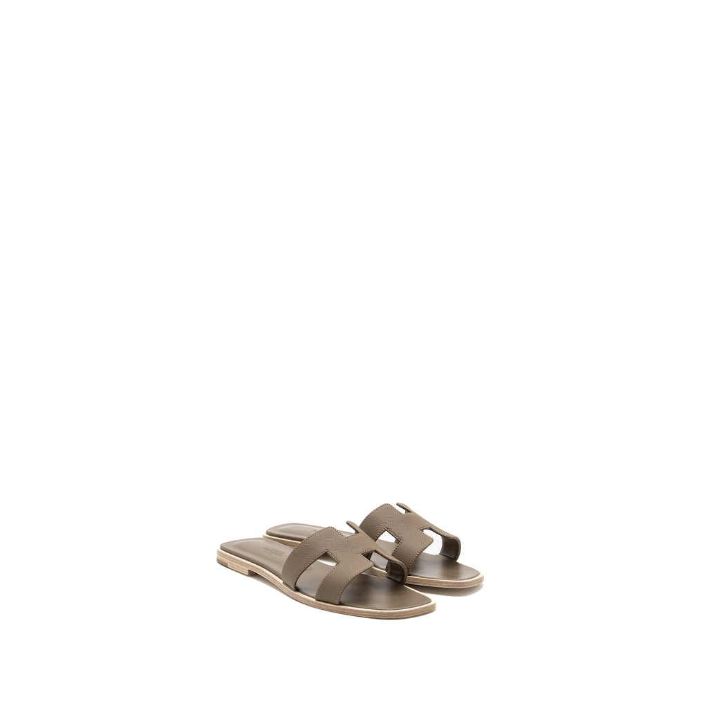 HERMES ORAN SANDAL EPSOM ETOUPE