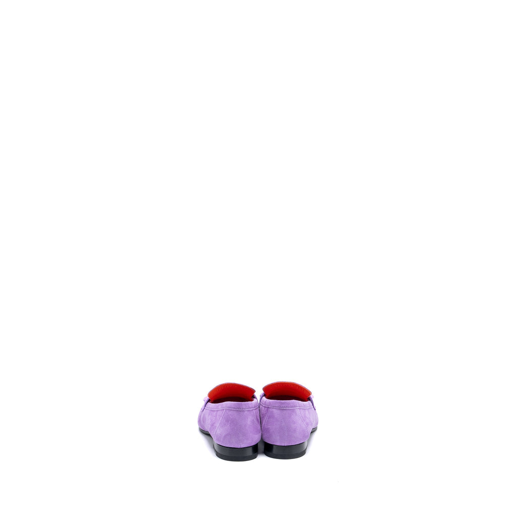 HERMES MOCASSINS ROYAL LOAFER SUEDE PURPLE