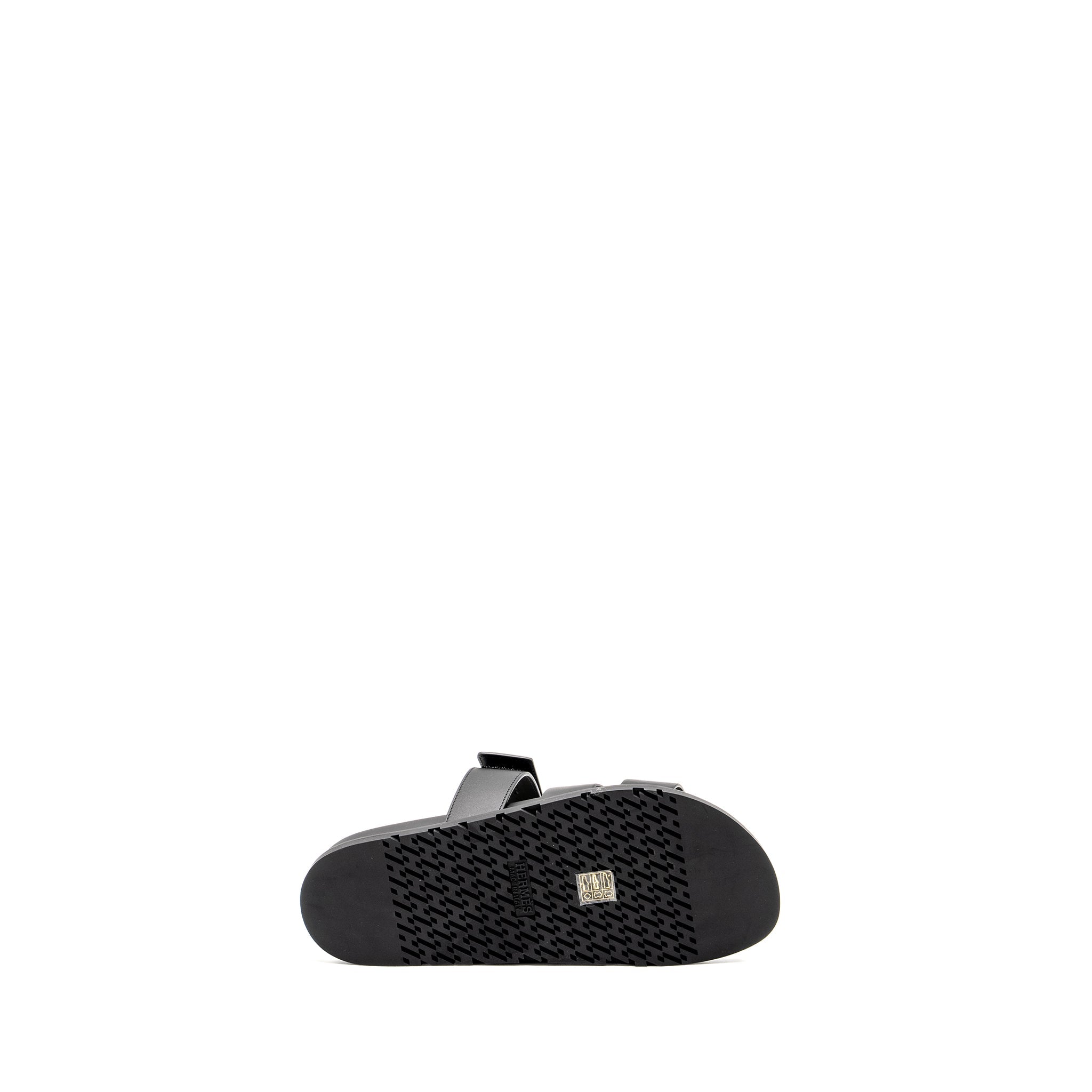 HERMES MEN’S CHYPRE SANDALS BLACK