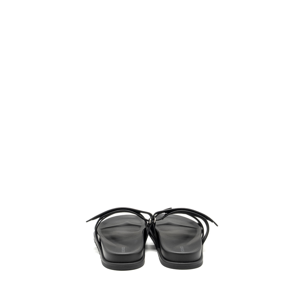 HERMES HOMME CHYPRE SANDALS BLACK