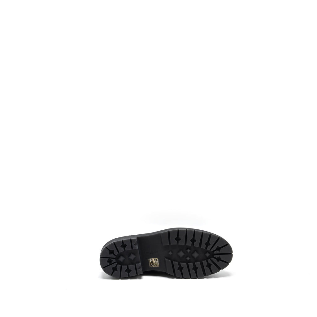 HERMES MOCASSINS HITCH LOAFER GLACÉD CALFSKIN BLACK