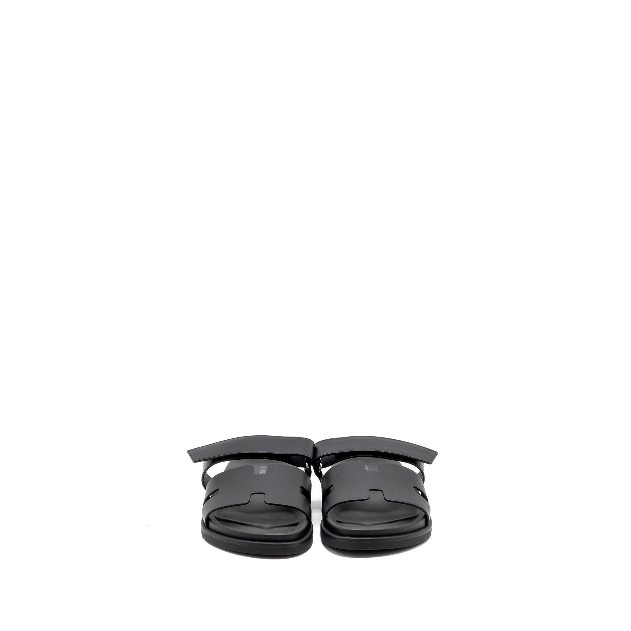 HERMES MEN'S CHYPRE SANDALS BLACK SHW
