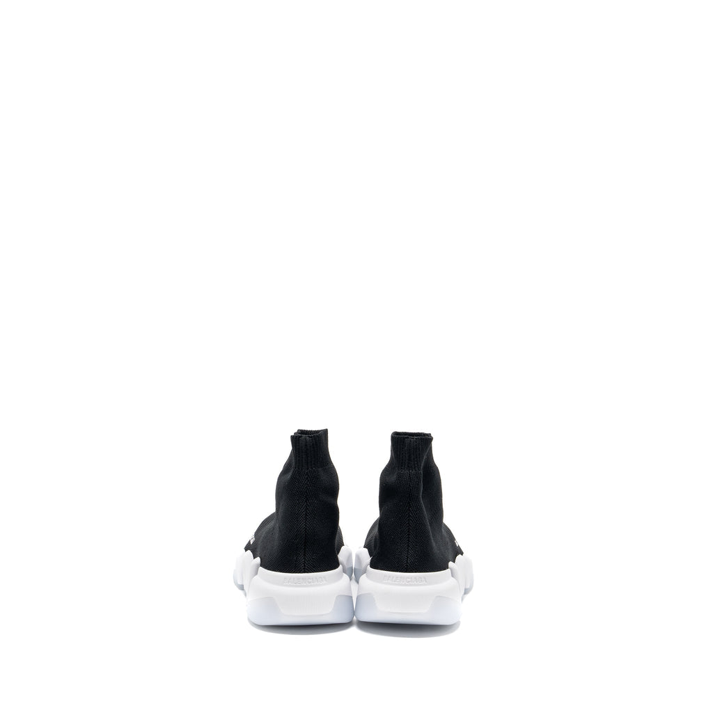 BALENCIAGA SPEED . RECYCLED KNIT SNEAKERS BLACK/WHITE