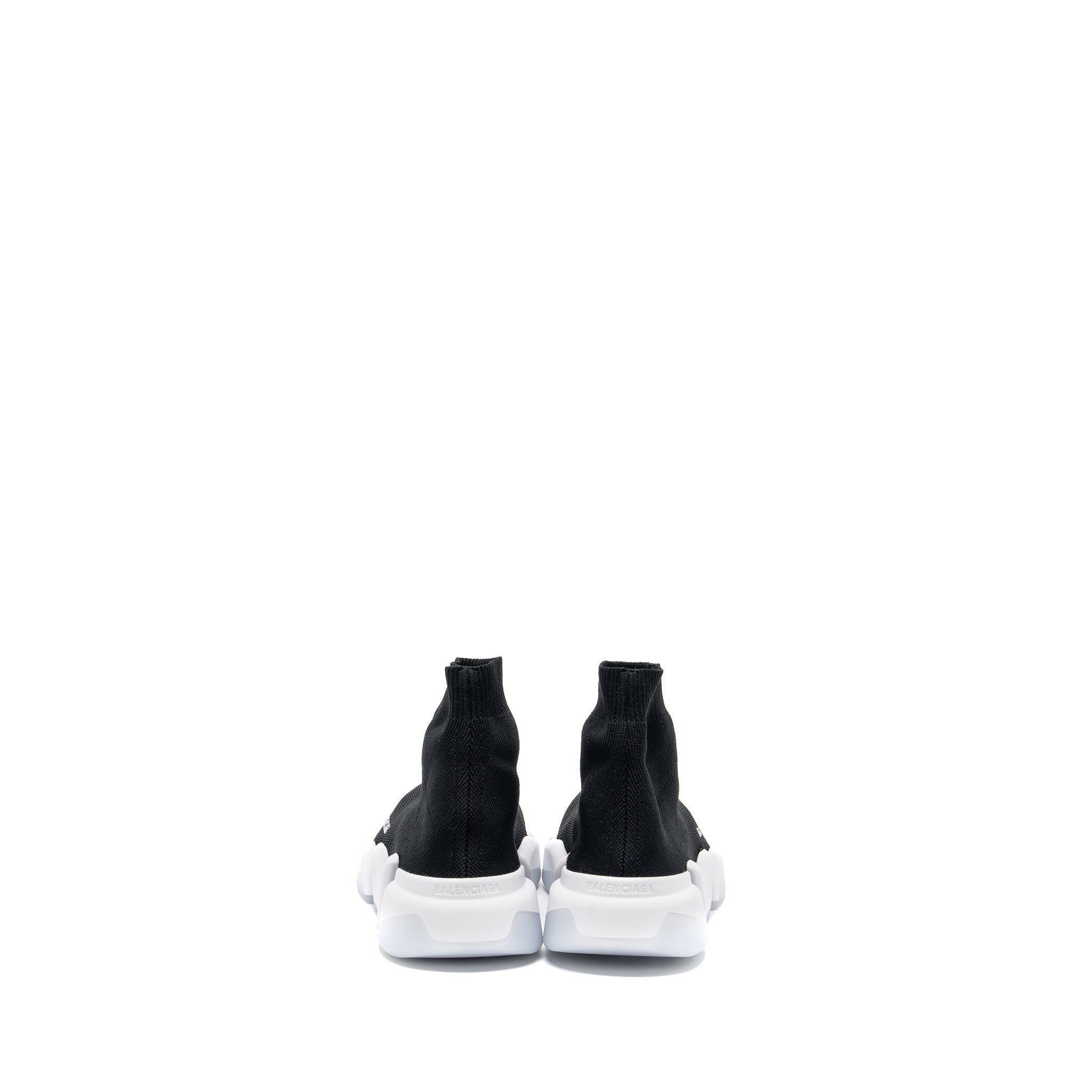 BALENCIAGA SPEED . RECYCLED KNIT SNEAKERS BLACK/WHITE