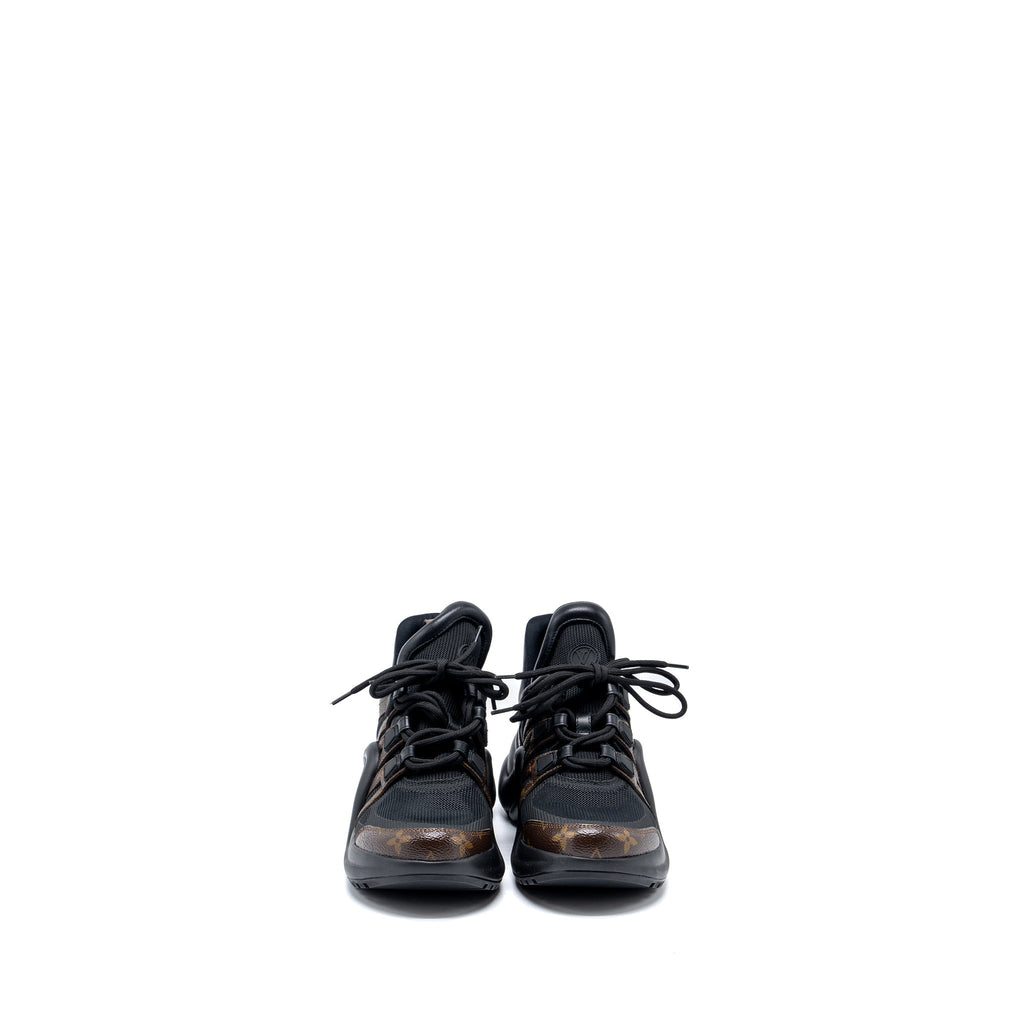 LOUIS VUITTON ARCHLIGHT TRAINERS MONOGRAM BLACK