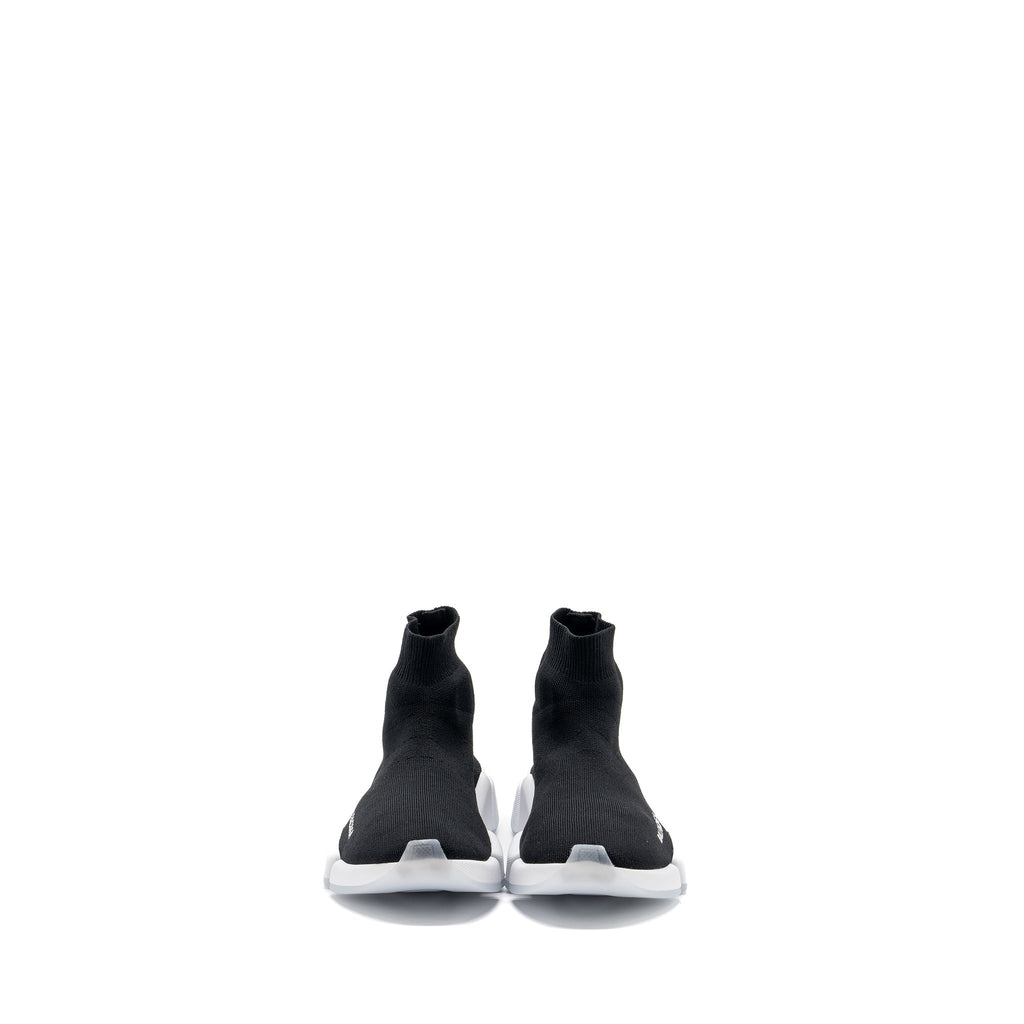 BALENCIAGA SPEED . RECYCLED KNIT SNEAKERS BLACK/WHITE