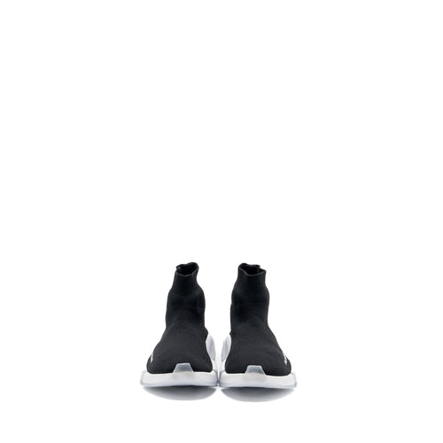 BALENCIAGA SPEED . RECYCLED KNIT SNEAKERS BLACK/WHITE