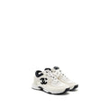 CHANEL CC LOGO TRAINER/SNEAKERS WHITE/BLACK