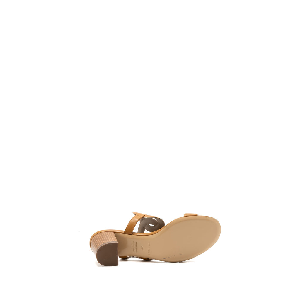HERMES BIKINI SANDAL NAPPA LEATHER BEIGE DORE