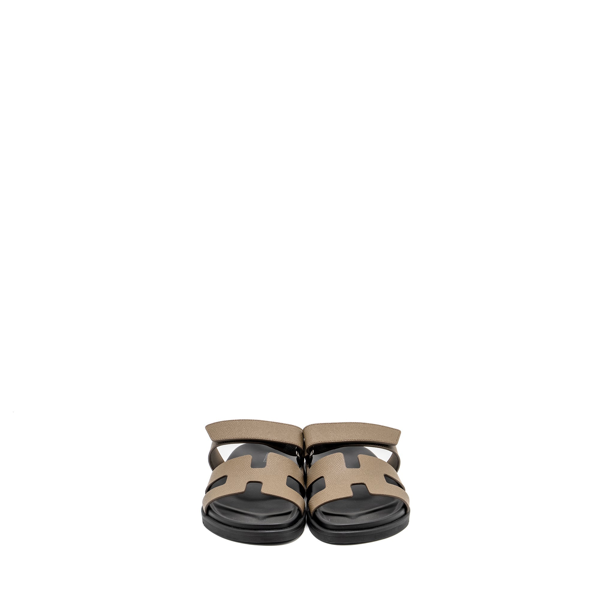 HERMES CHYPRE SANDALS EPSOM ETOUPE