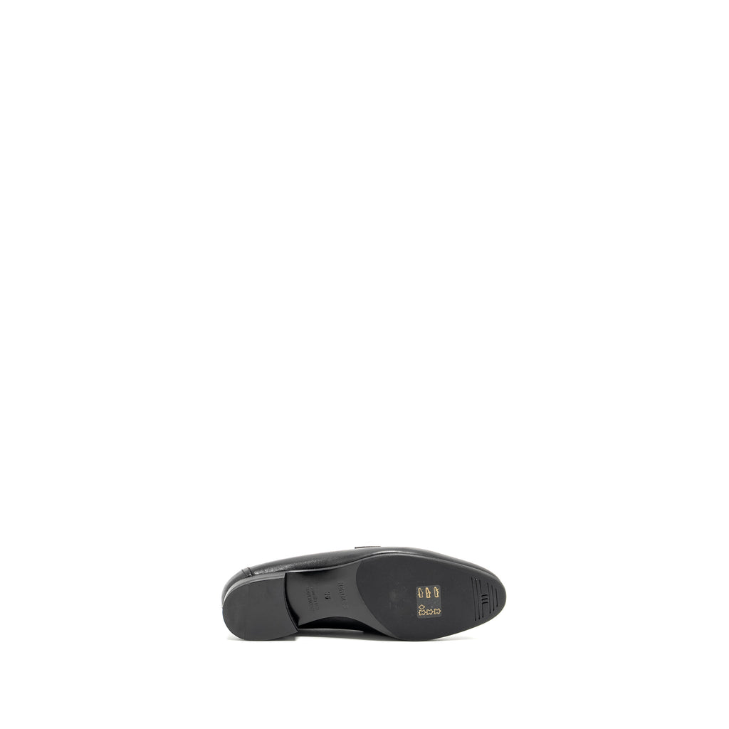 HERMES PARIS LOAFER GOATSKIN BLACK SHW