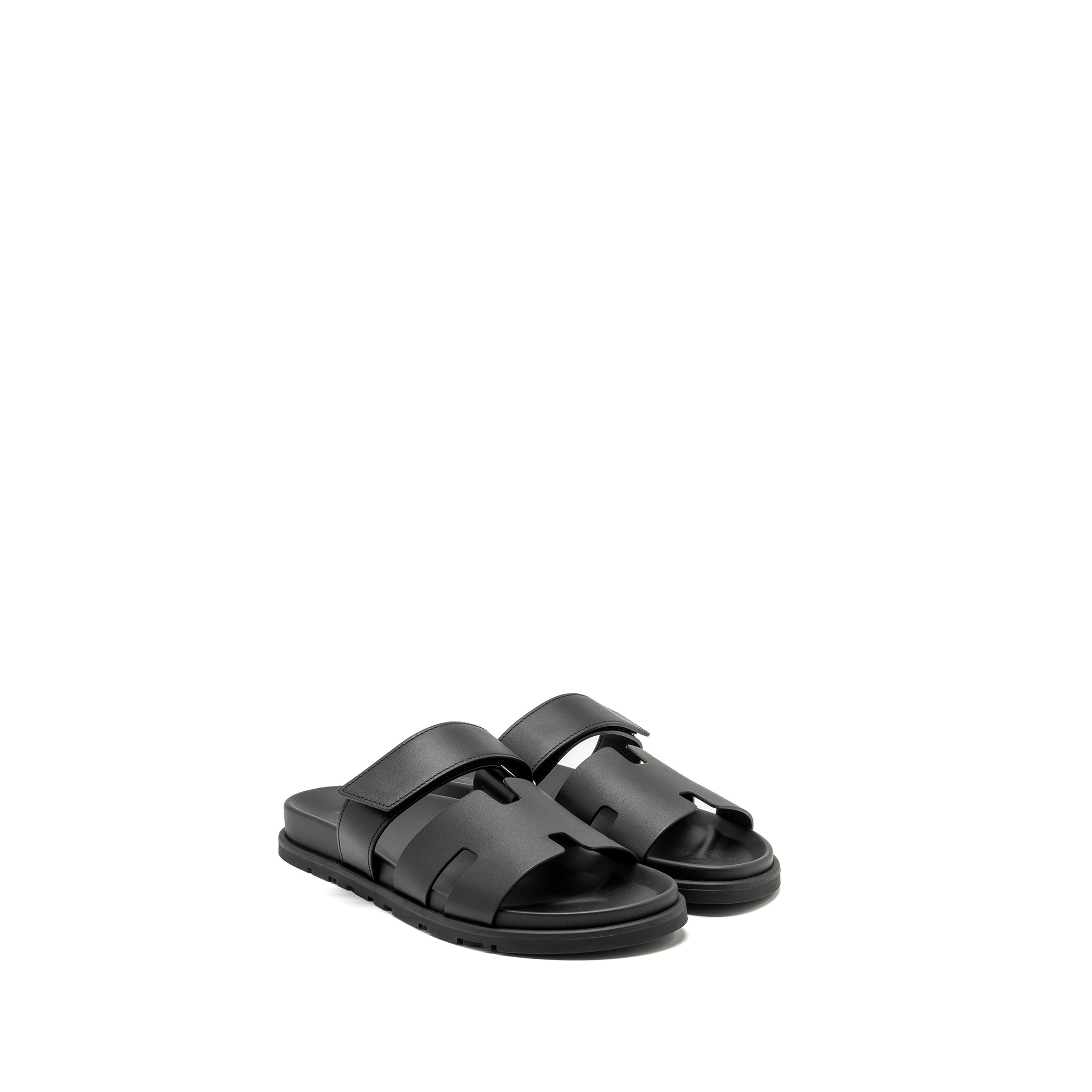 HERMES HOMME CHYPRE SANDALS BLACK