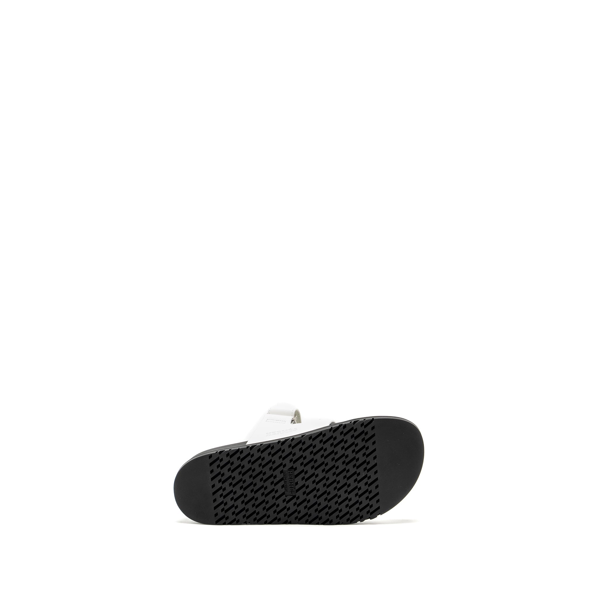 HERMES CHYPRE SANDALS WHITE