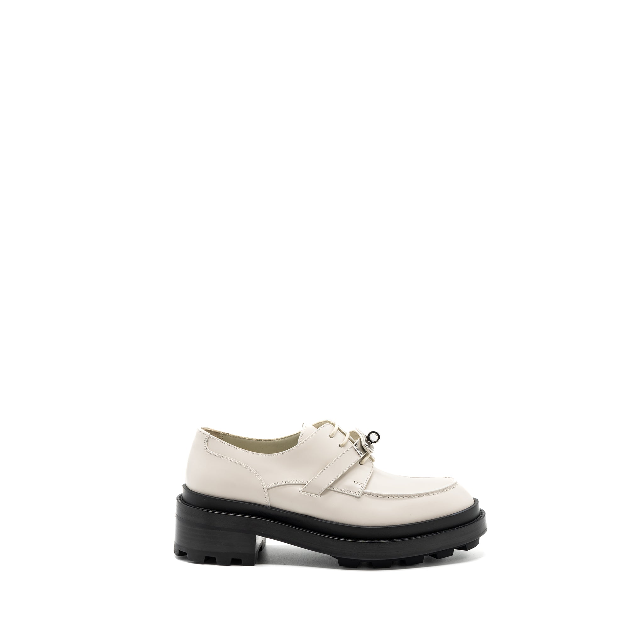 HERMES FIRST DERBY OXFORD LOAFER CALFSKIN BEIGE GLAISE SHW
