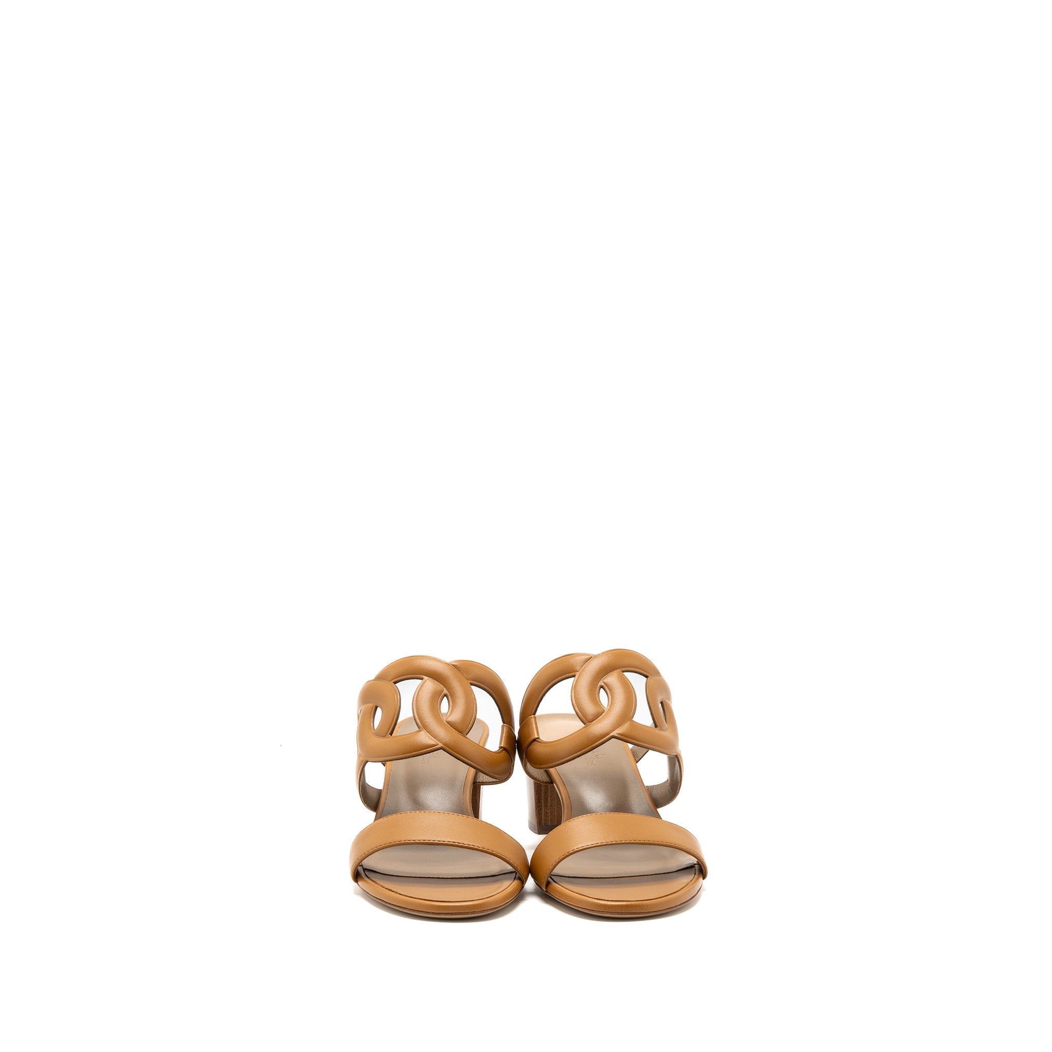 HERMES BIKINI SANDAL NAPPA LEATHER BEIGE DORE