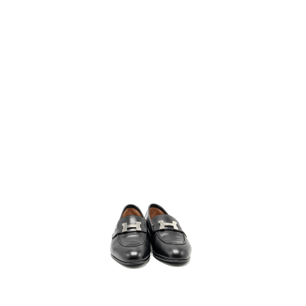 HERMES PARIS LOAFER GOATSKIN BLACK SHW