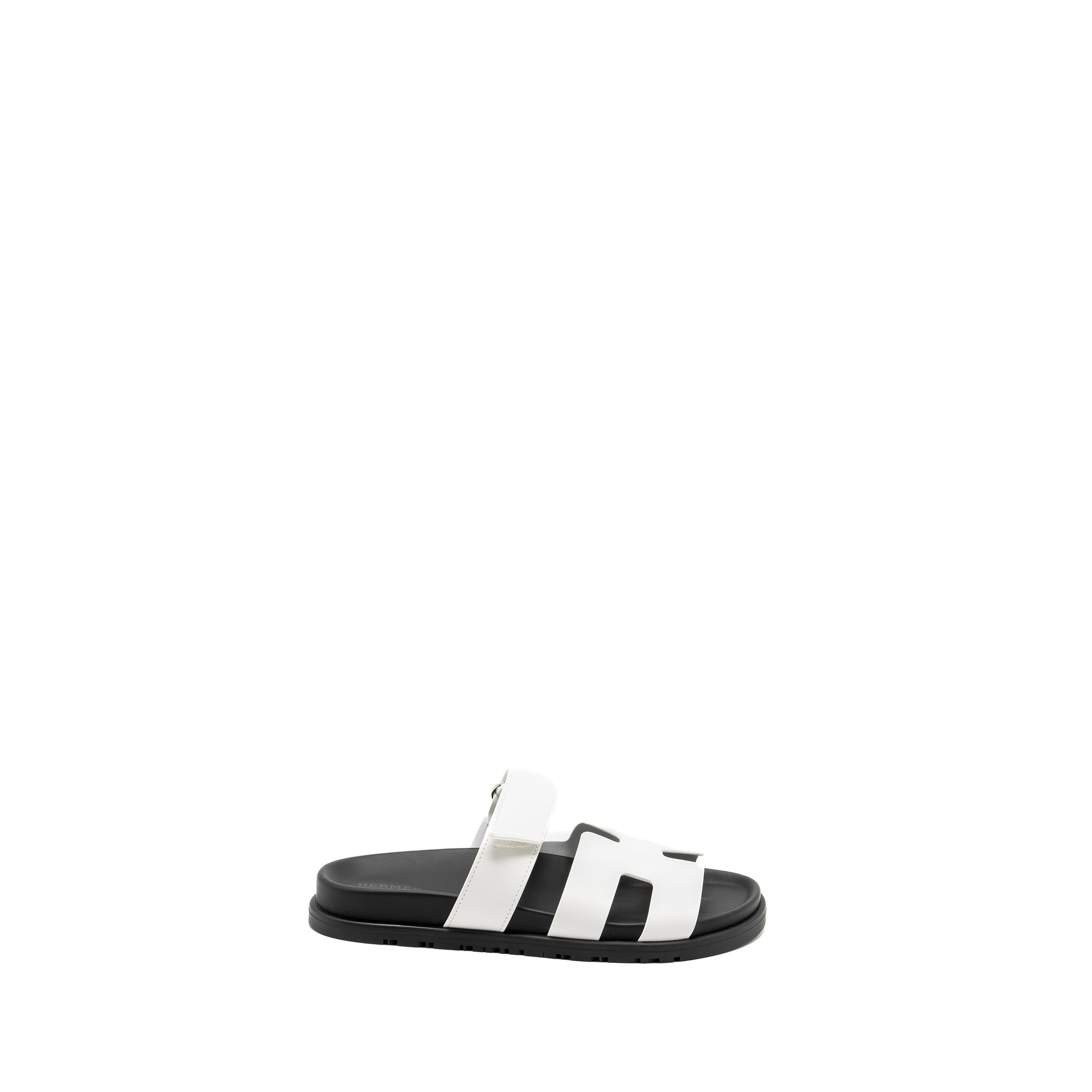 HERMES CHYPRE SANDALS WHITE