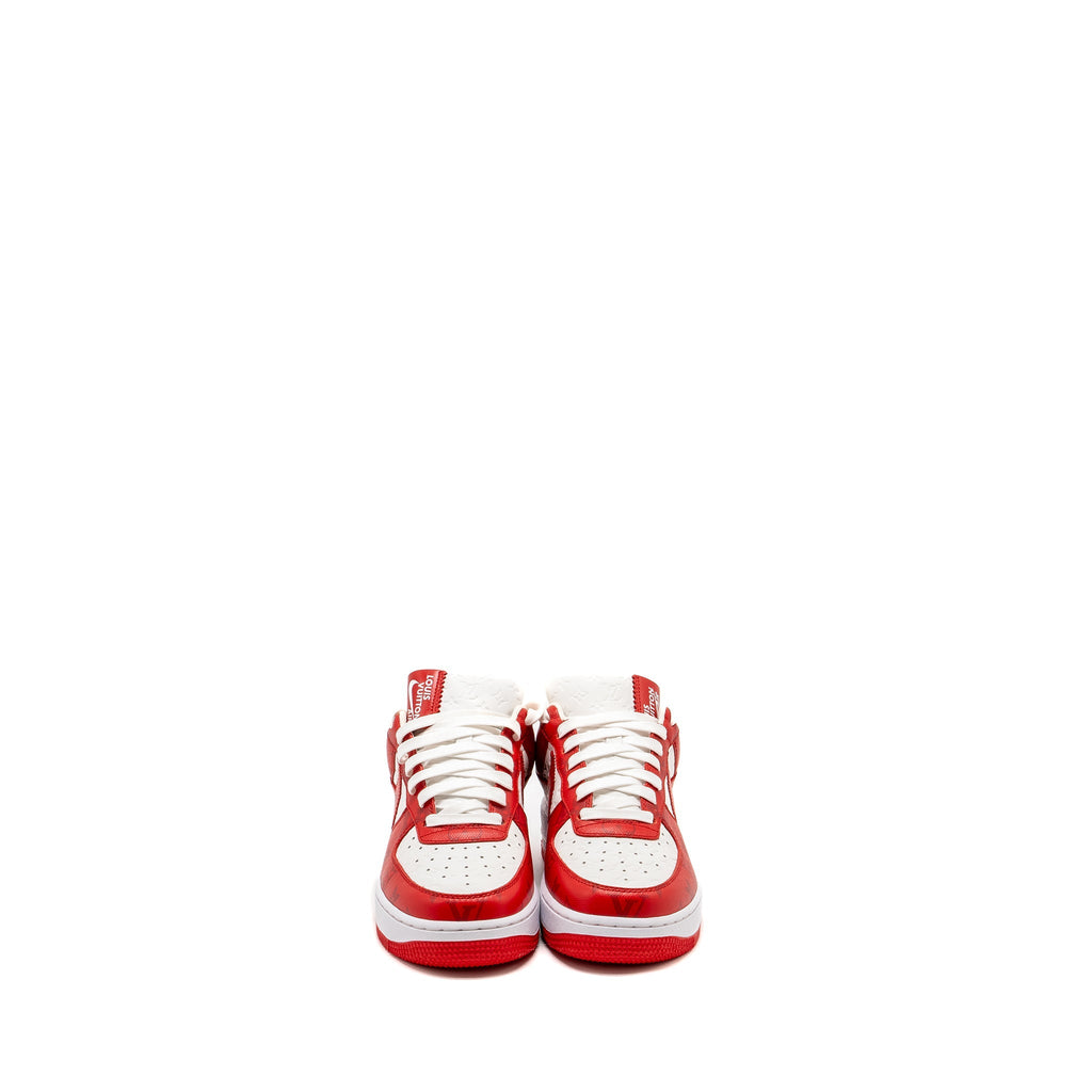 LOUIS VUITTON X NIKE US6 AIR FORCE LOW RED/WHITE LIMITED EDITION
