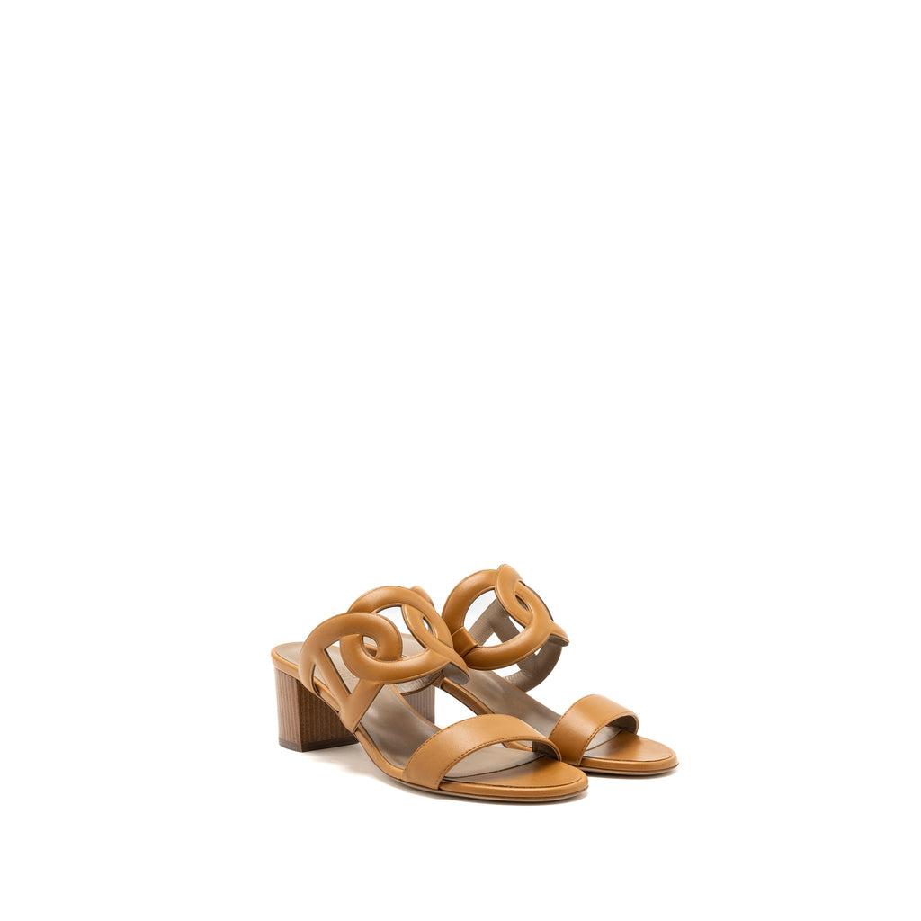 HERMES BIKINI SANDAL NAPPA LEATHER BEIGE DORE