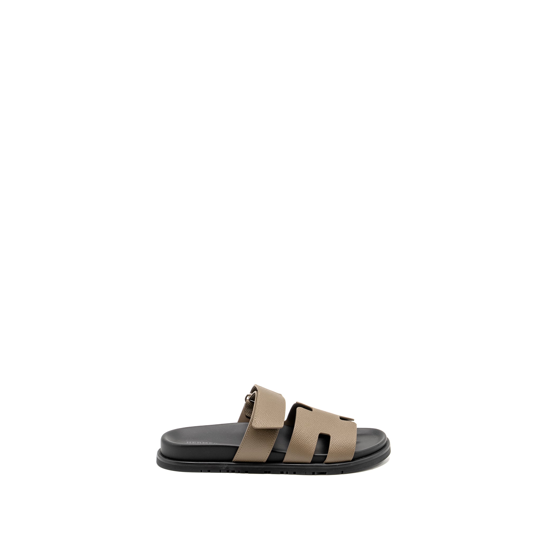 HERMES HOMME CHYPRE SANDALS EPSOM ETOUPE
