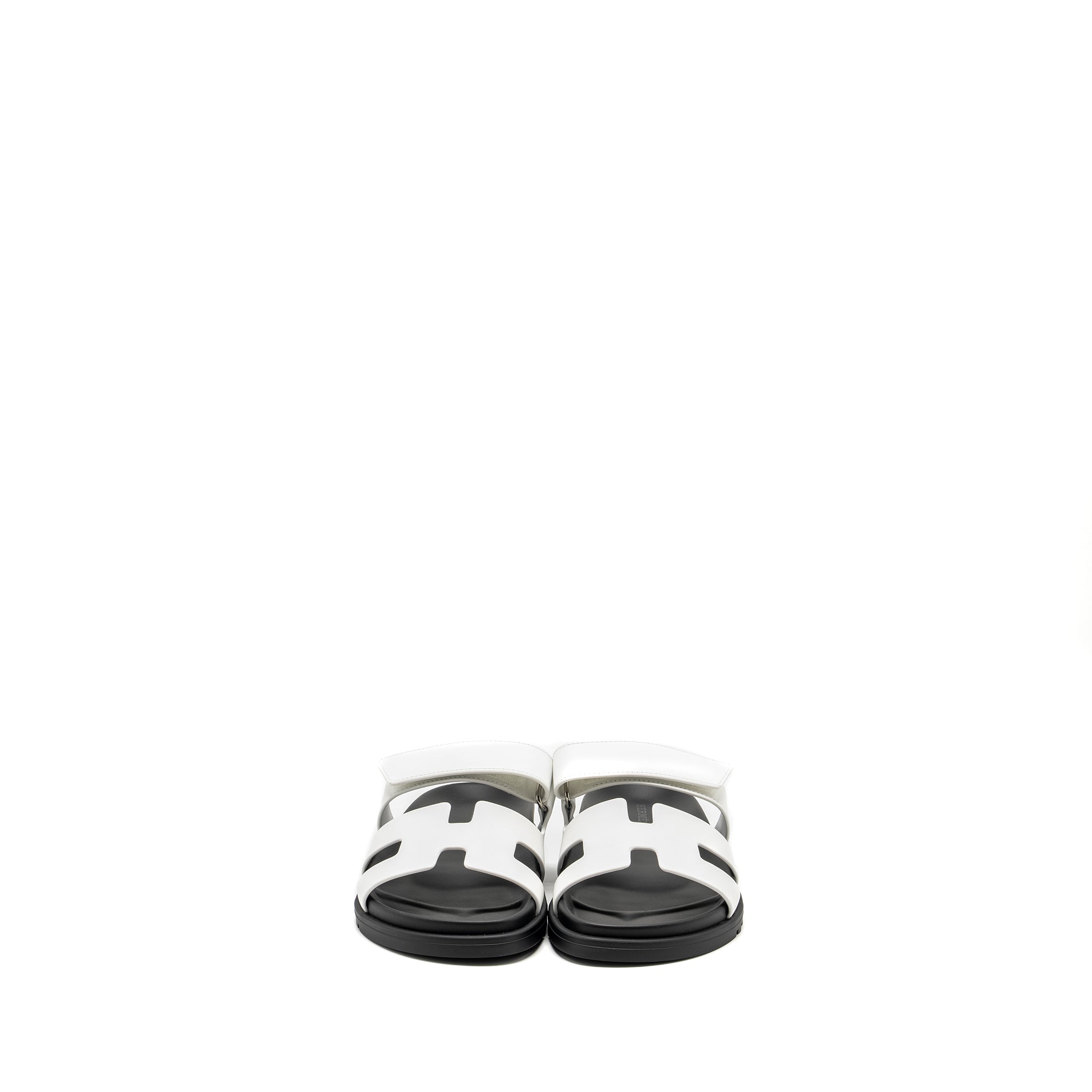 HERMES CHYPRE SANDALS WHITE