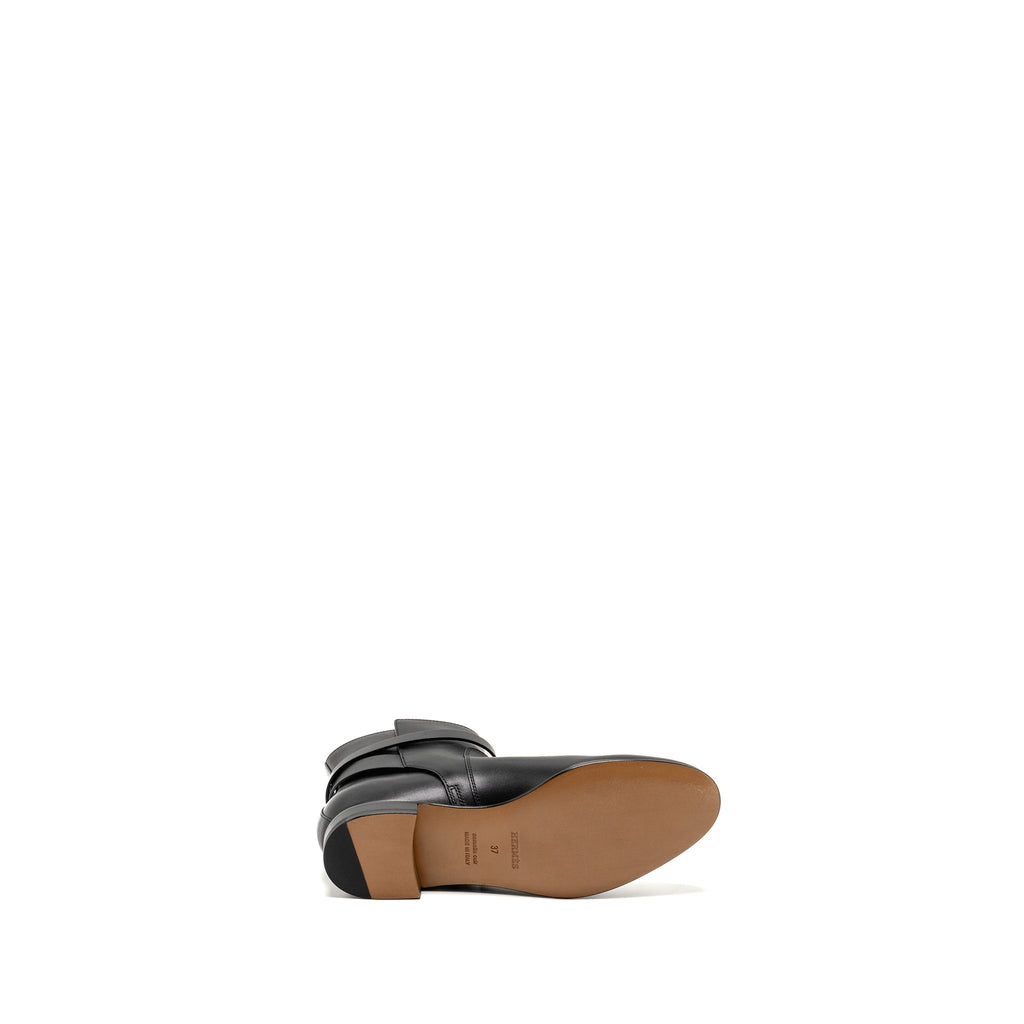 HERMES NEO ANKLE BOOTS CALFSKIN BLACK SHW