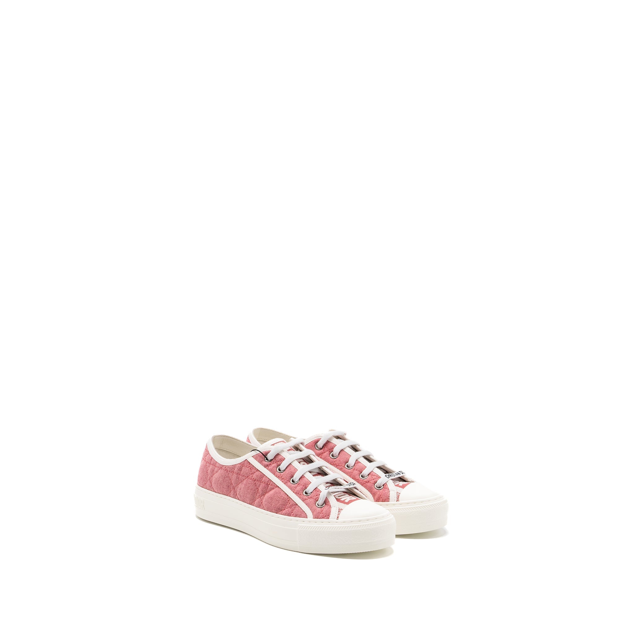 DIOR WALK N DIOR SNEAKER CANNAGE QUILTED TAFFY PINK